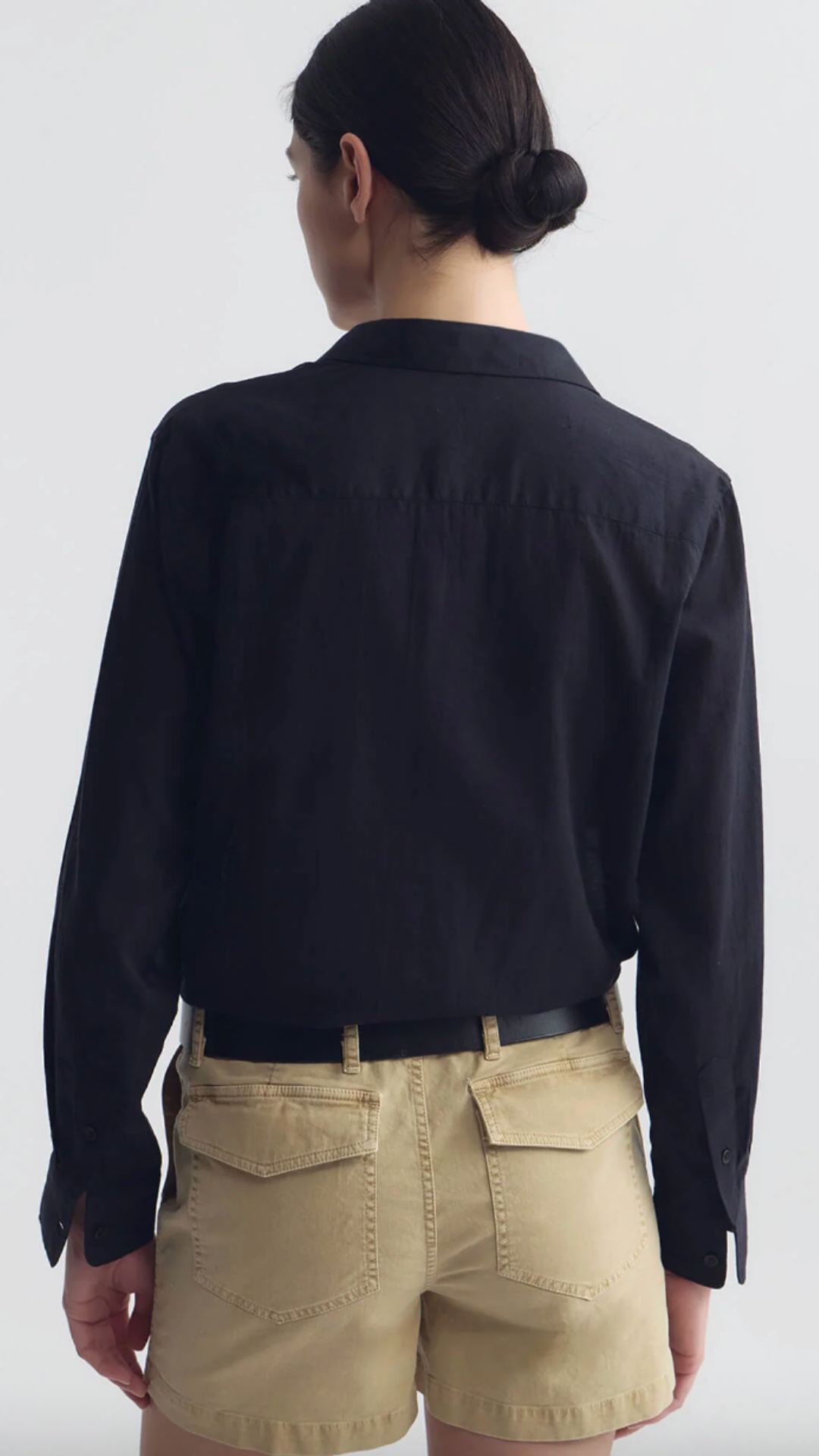 Nili Lotan Nathael Ruffle Shirt in Midnight