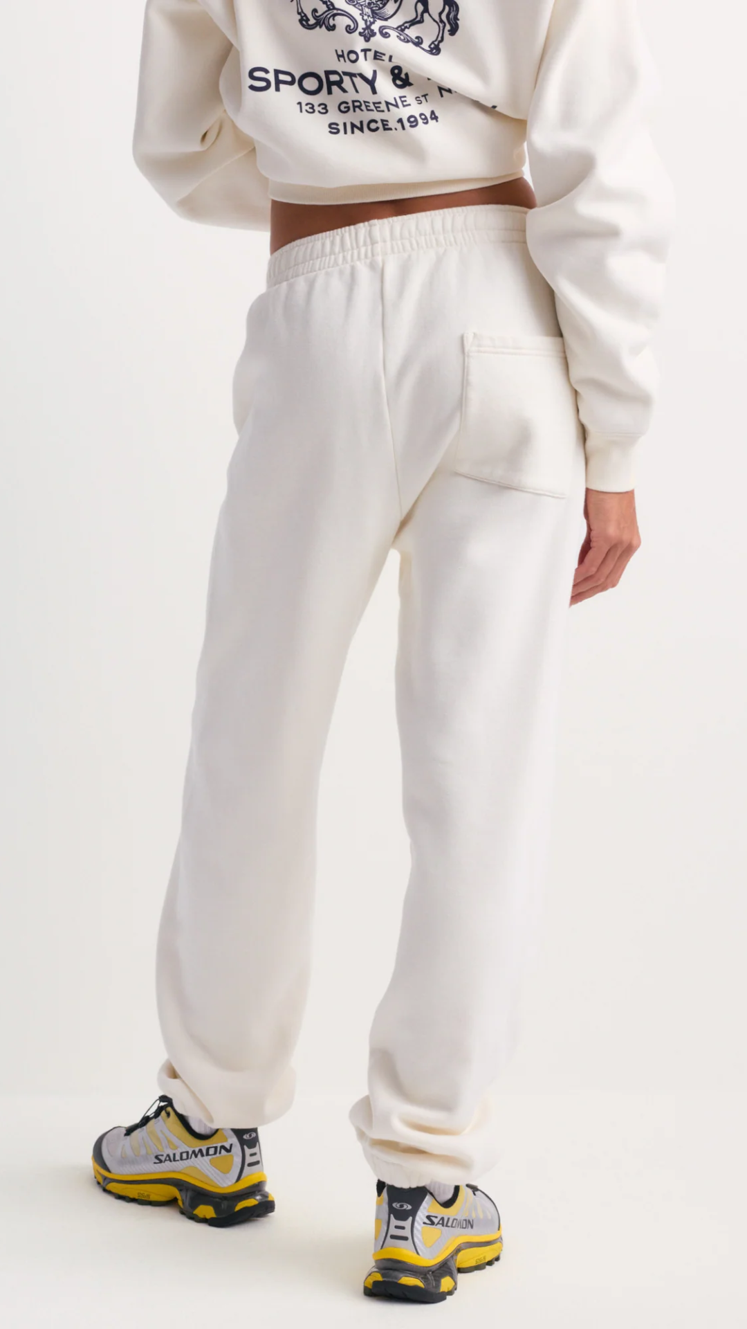 Sporty & Rich Brianno SR Hotel Sweatpant in Off White