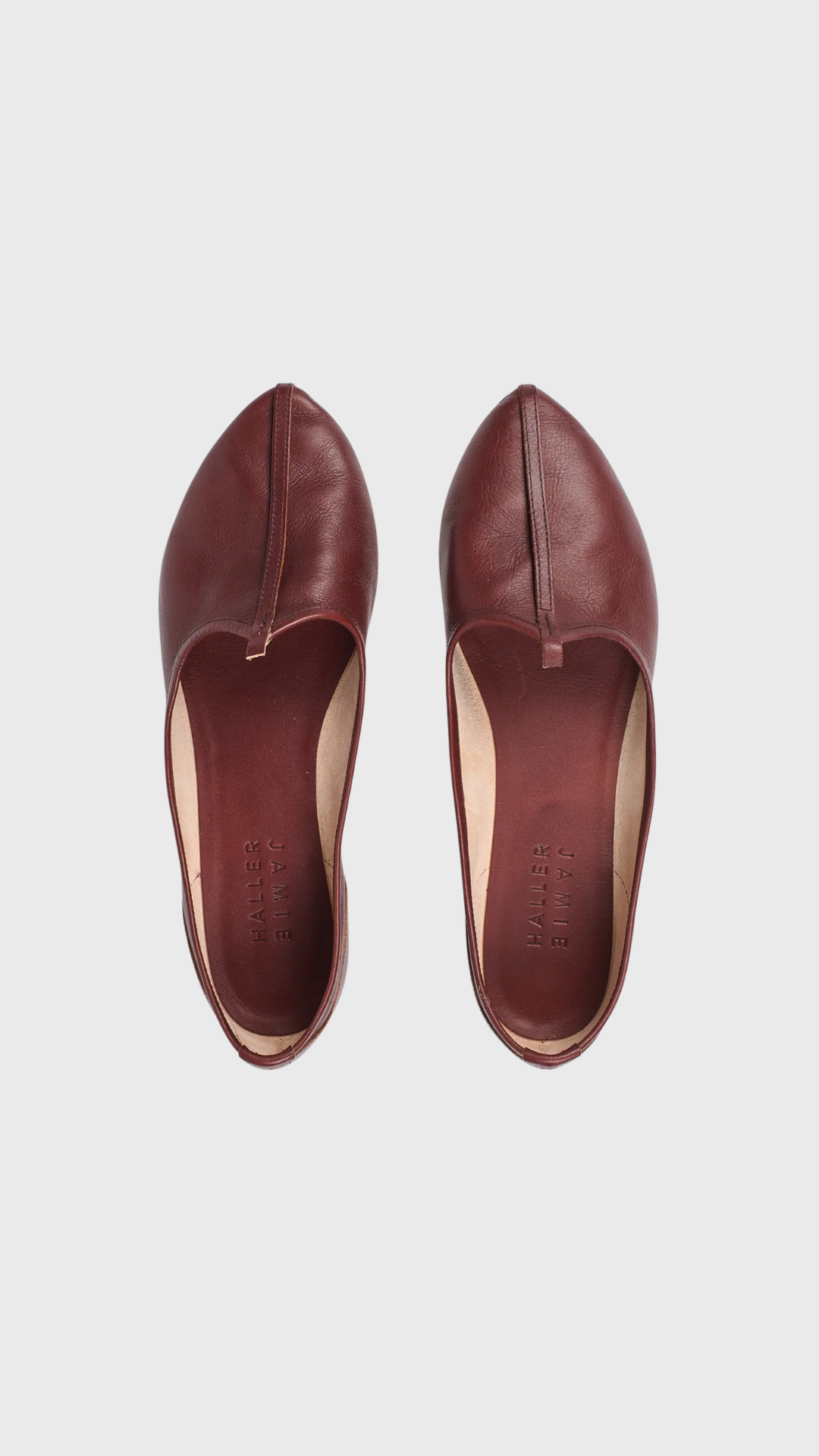Jamie Haller Jutti Slipper in Oxblood