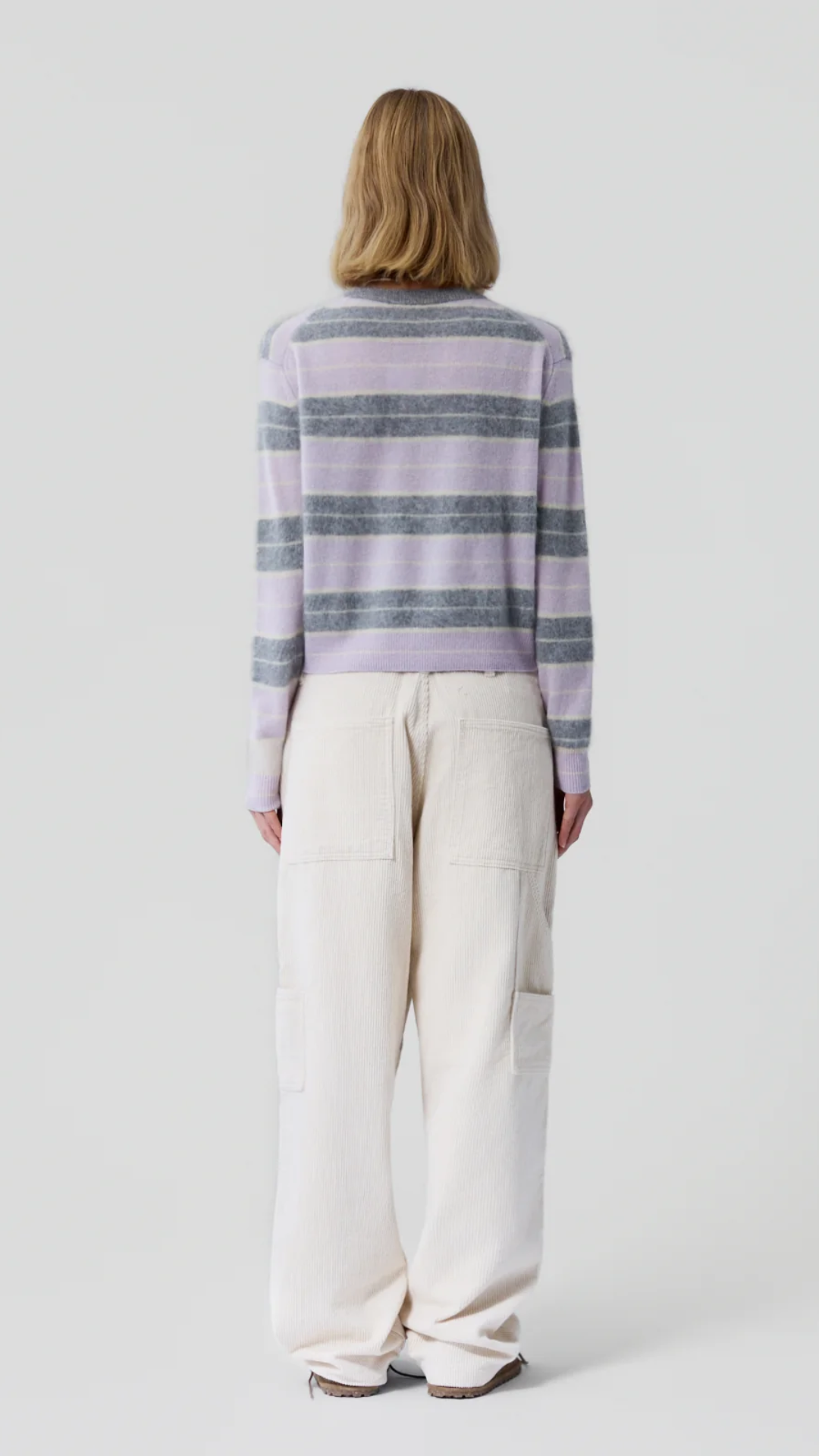 Guest In Residence Grizzly Stripe Crew Sweater
