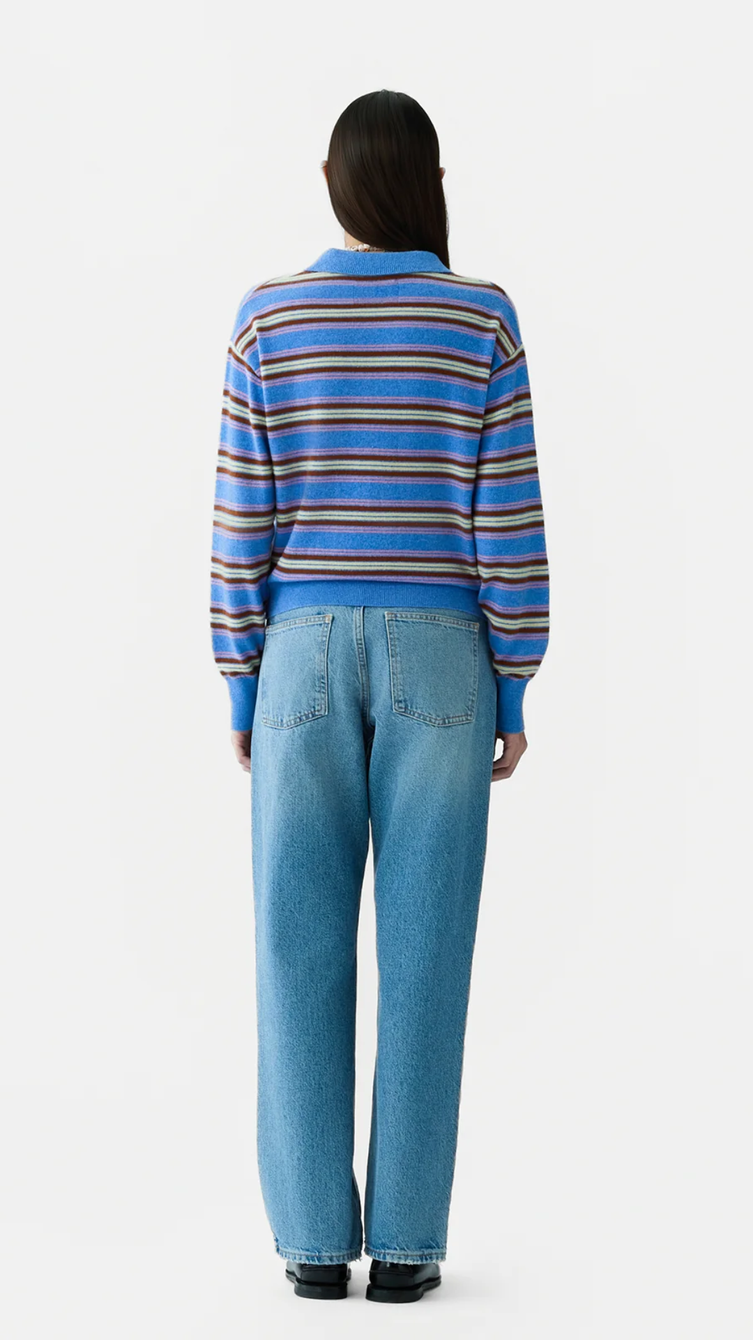 Guest In Residence Collegiate Stripe Polo