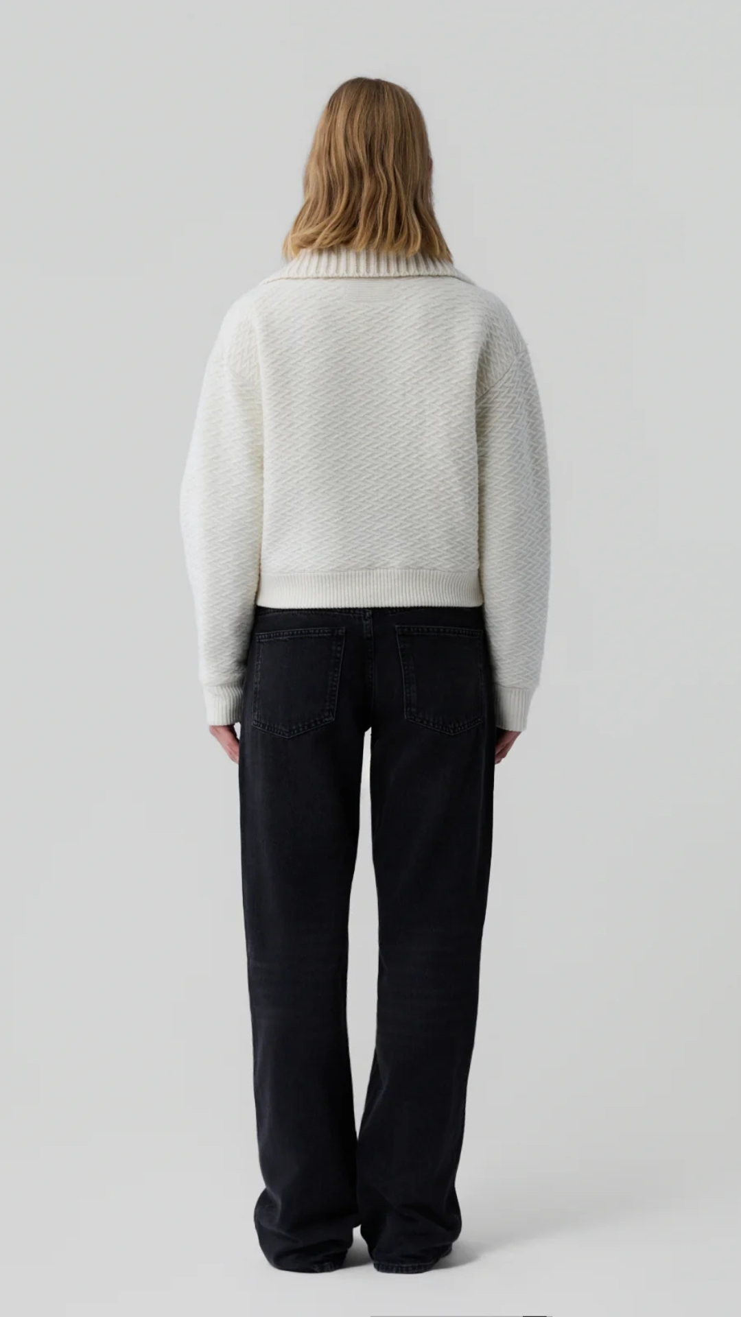 Guest in Residence Cross Country Bomber in Cream