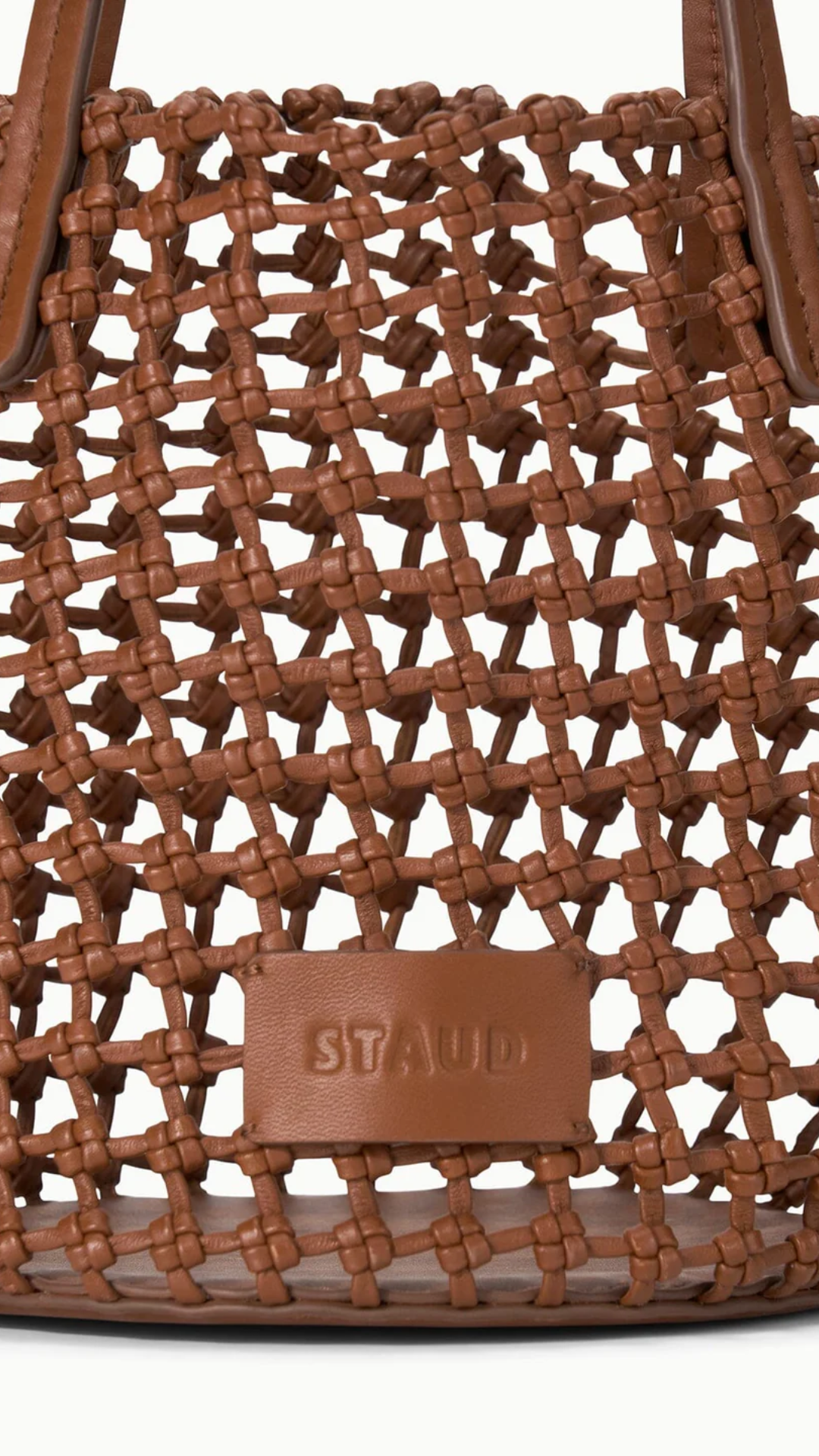 Staud Caro Bucket Bag in Tan