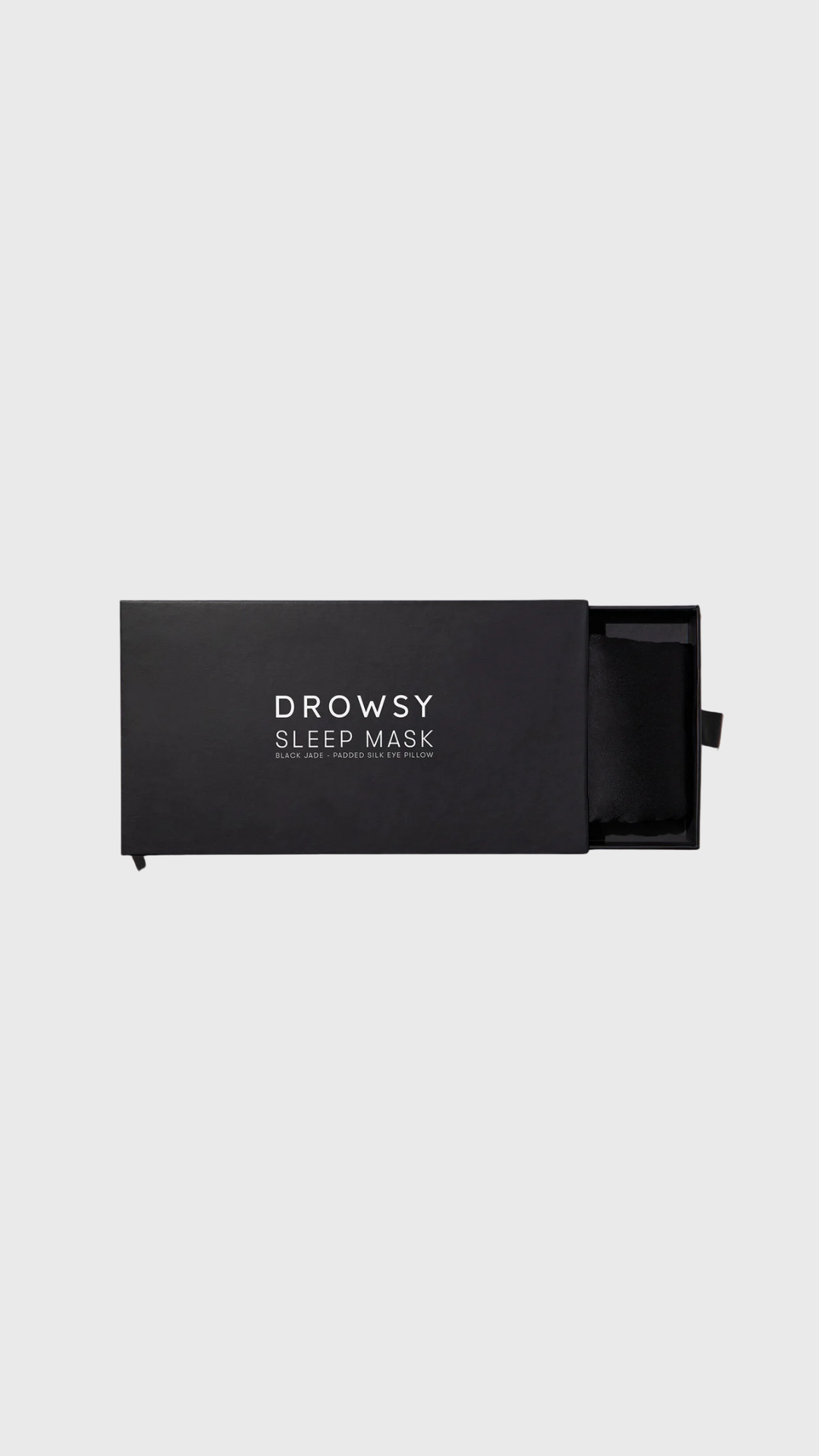 Drowsy Sleep Mask in Black Jade