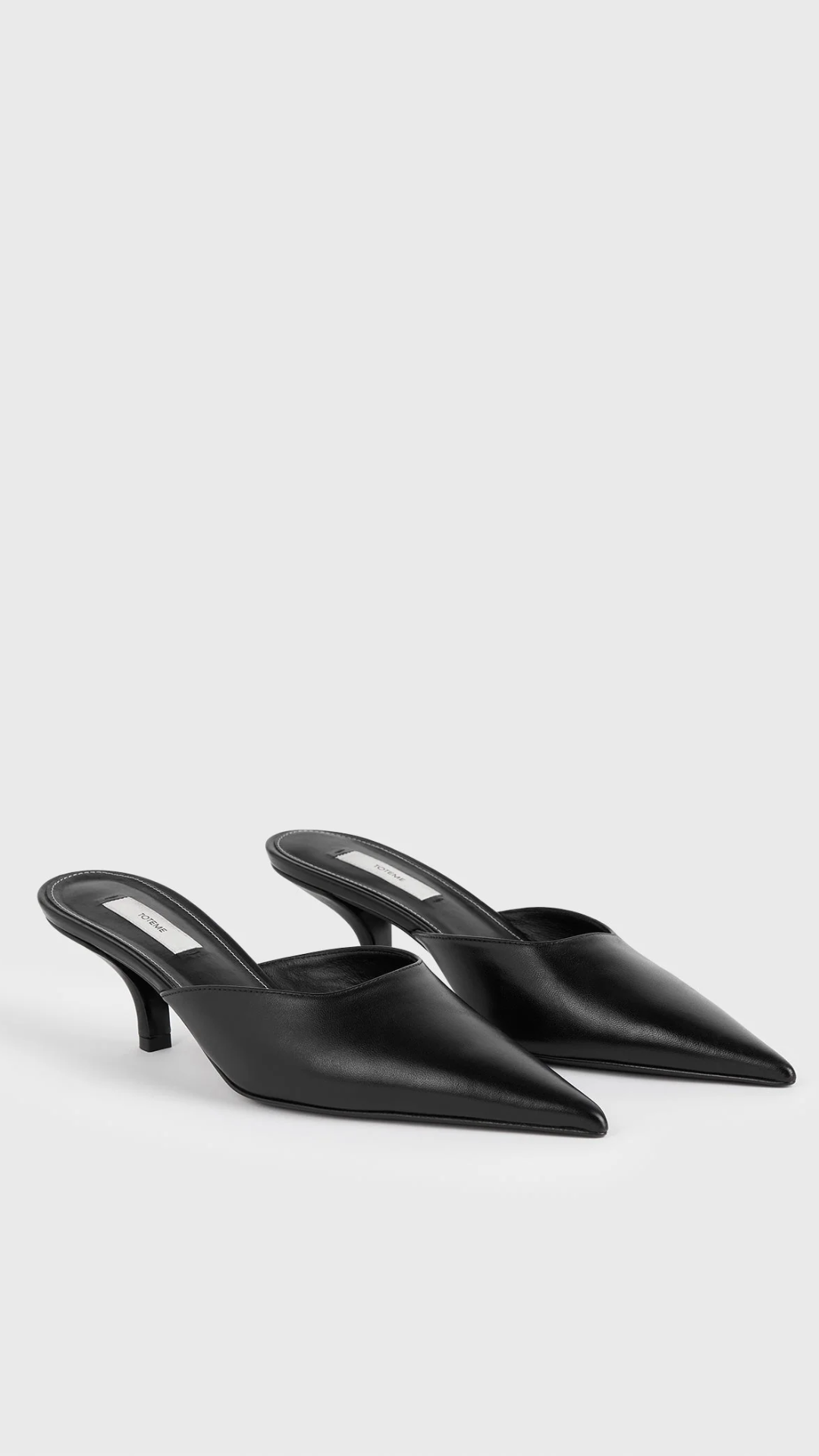 Toteme Sharp Mules in Black