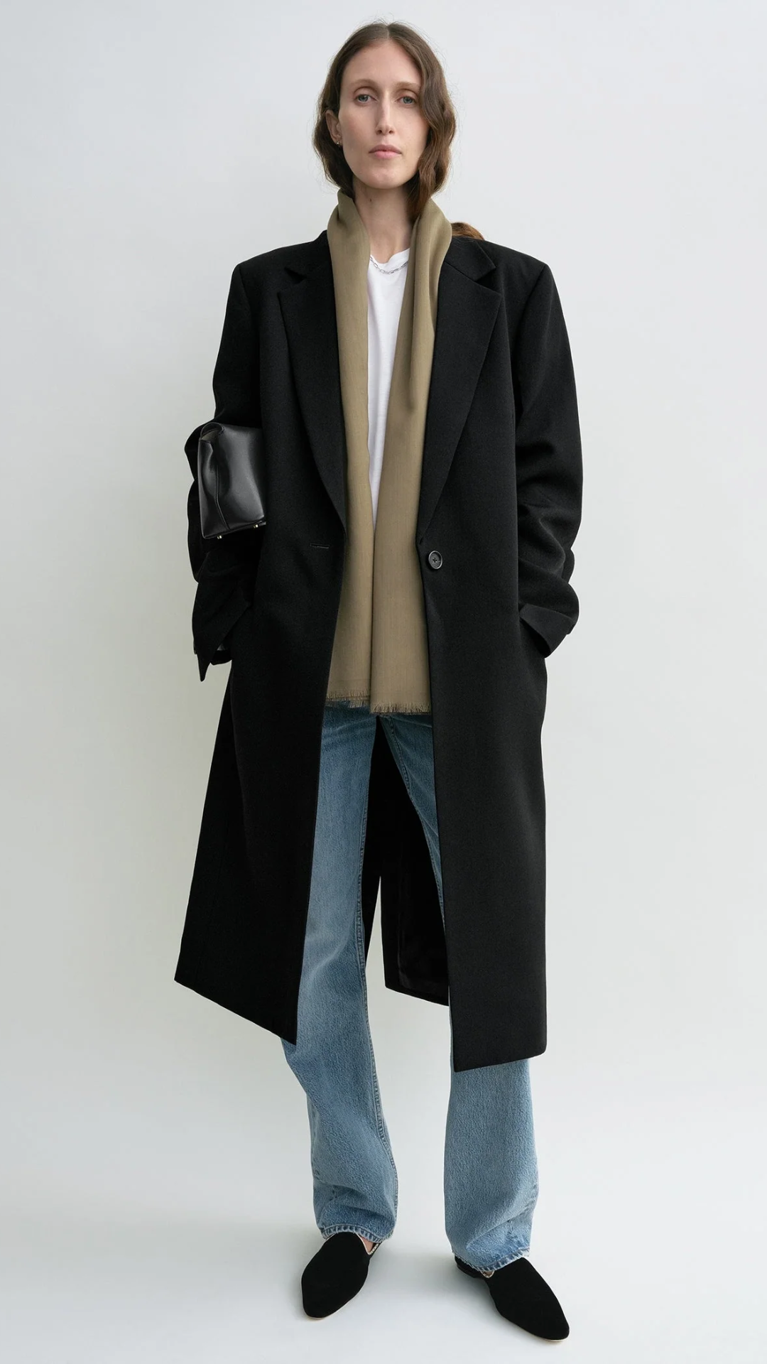 Toteme Light Wool Scarf in Hazel