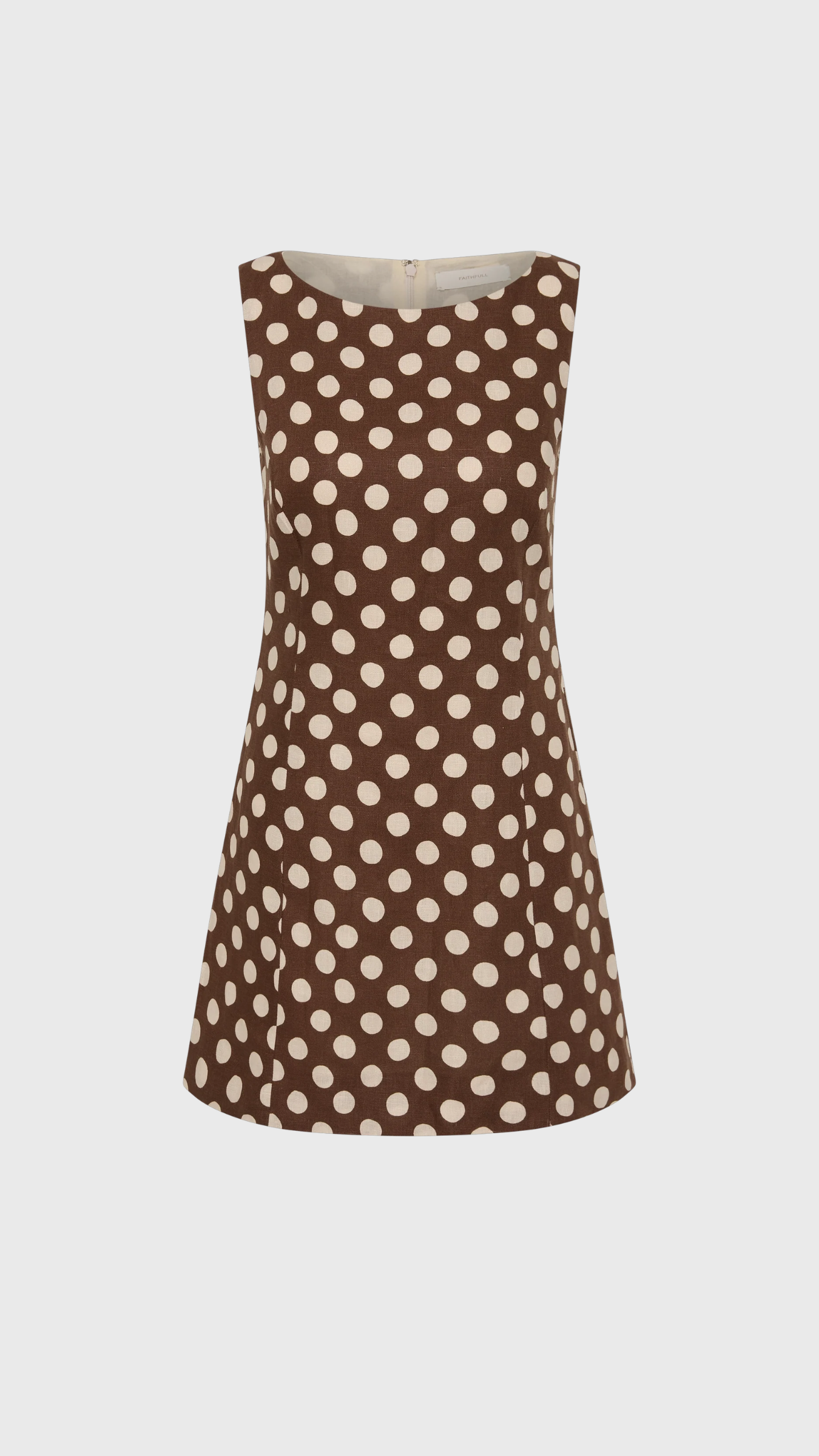 Faithfull Lydie Mini Dress in Cioccolato Dot