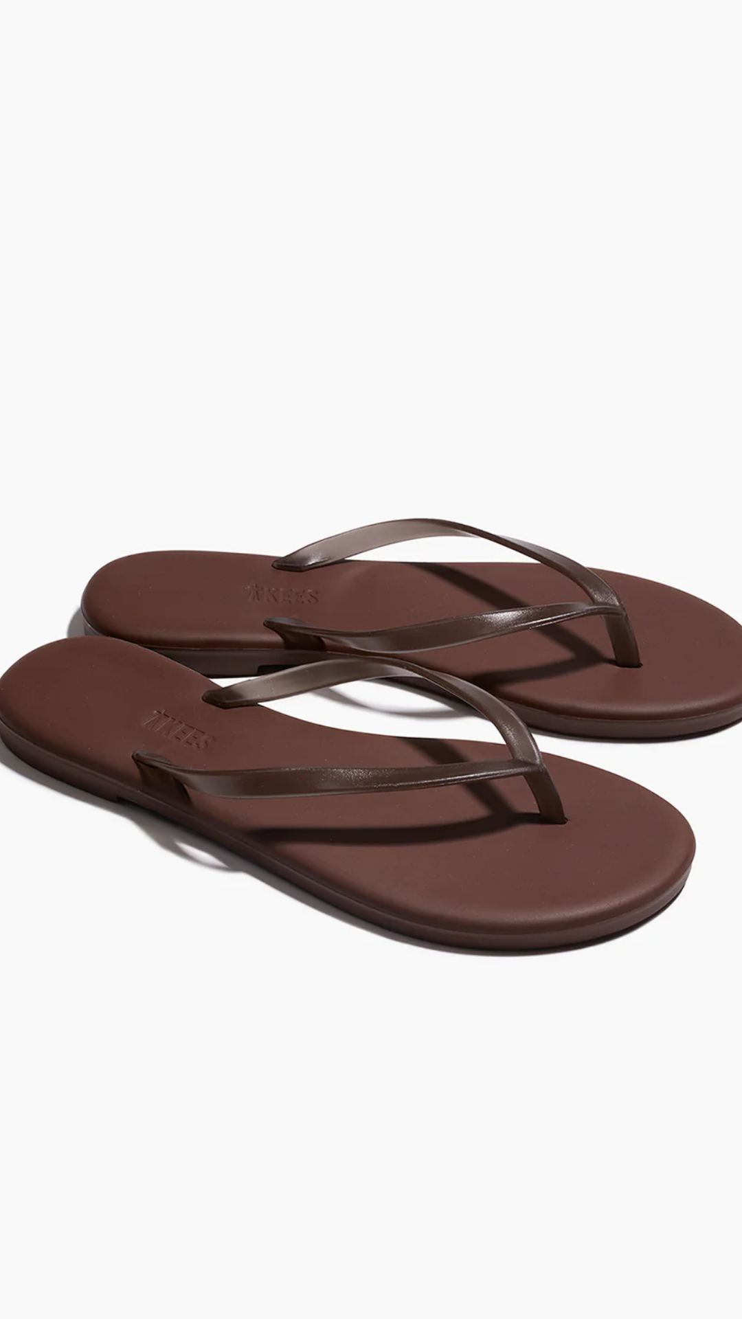 Tkees Aqua Lily Flip Flops in Brun Brown