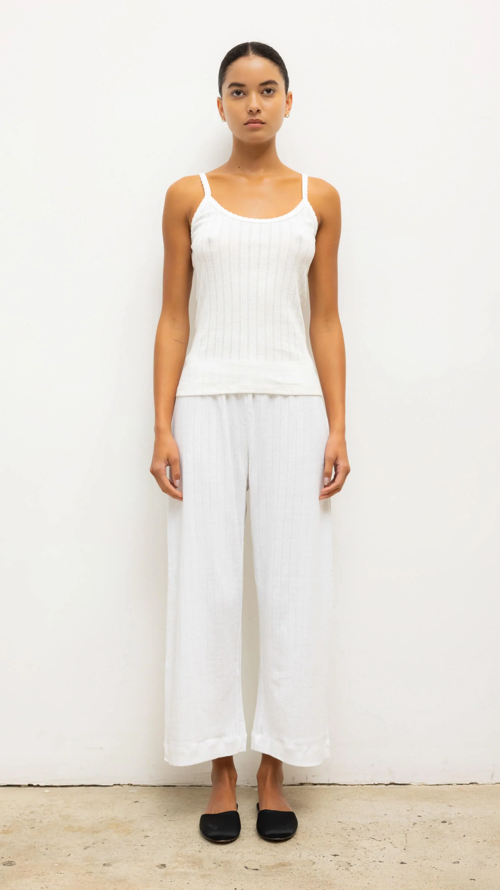 LESET Pointelle Classic Tank Top