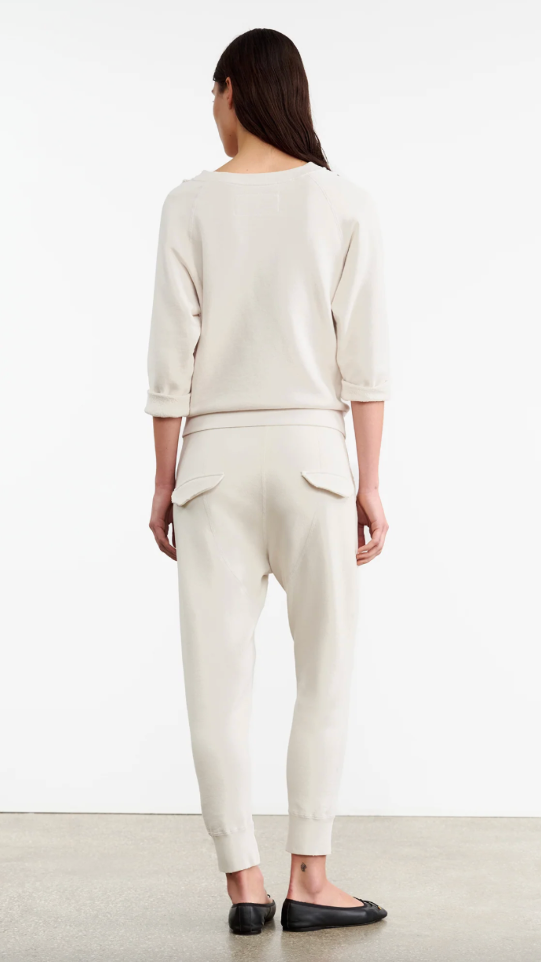 Nili Lotan Nolan Sweatpant in Chalk