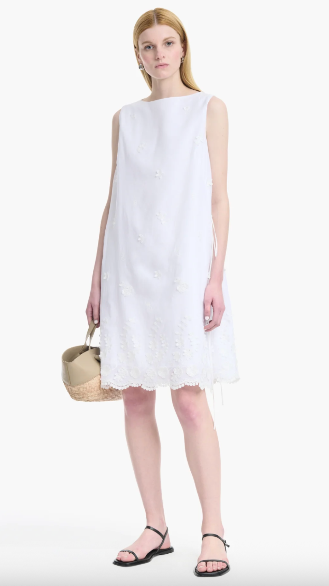 Altuzarra Frida Dress in Optic White