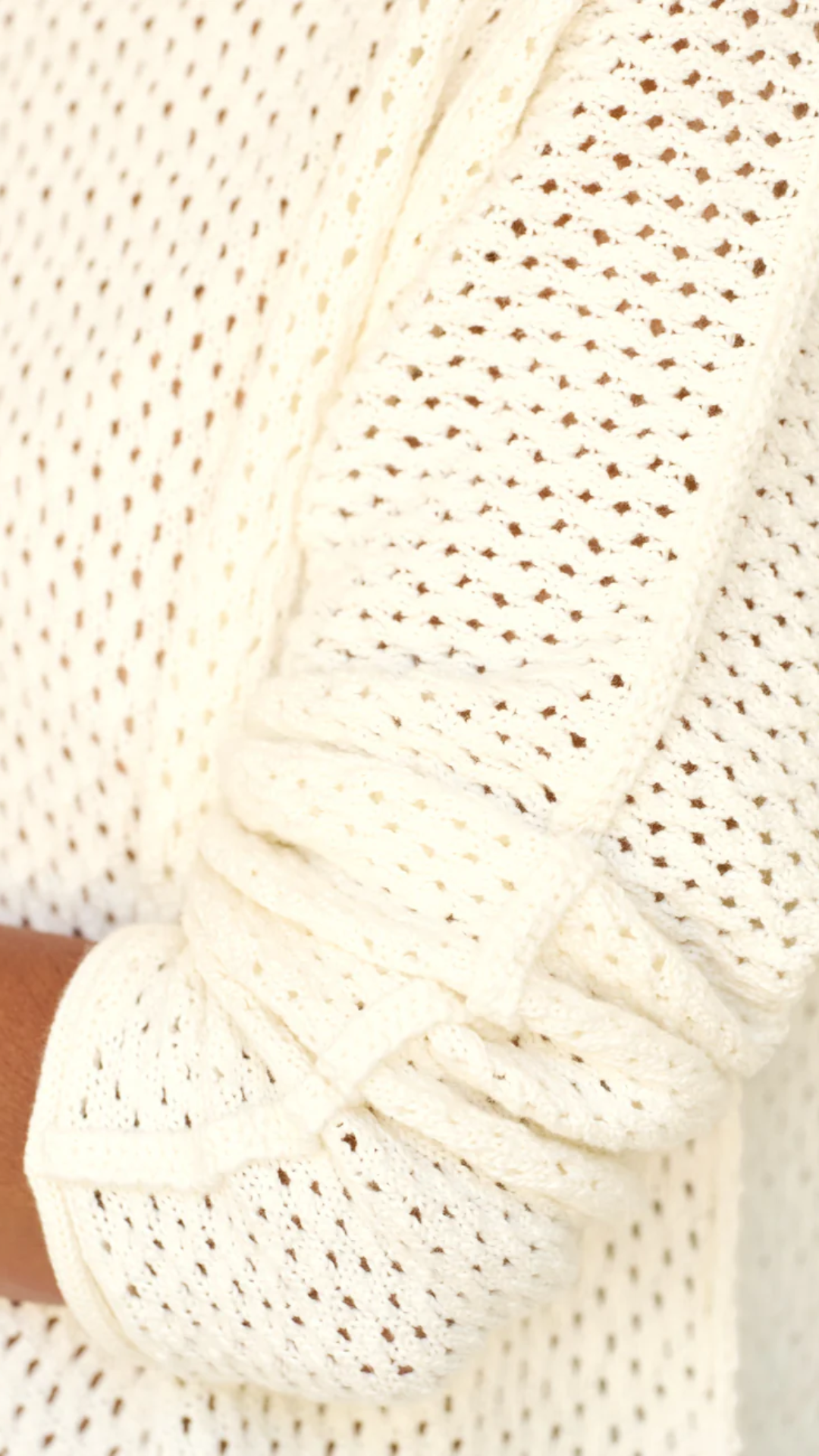 Frank & Eileen Monterey Pointelle Sweater in Ivory