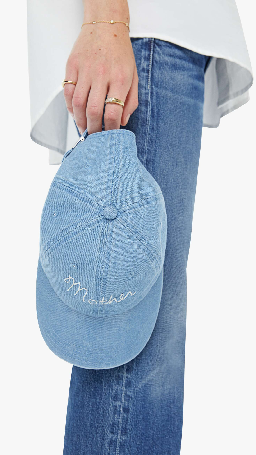 MOTHER Hats Off in Denim Baby Blue