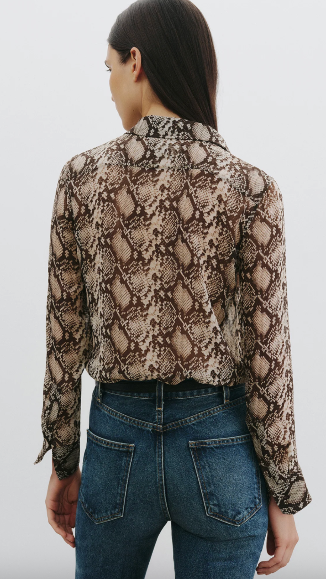 Nili Lotan Gaia Slim Shirt in Stone