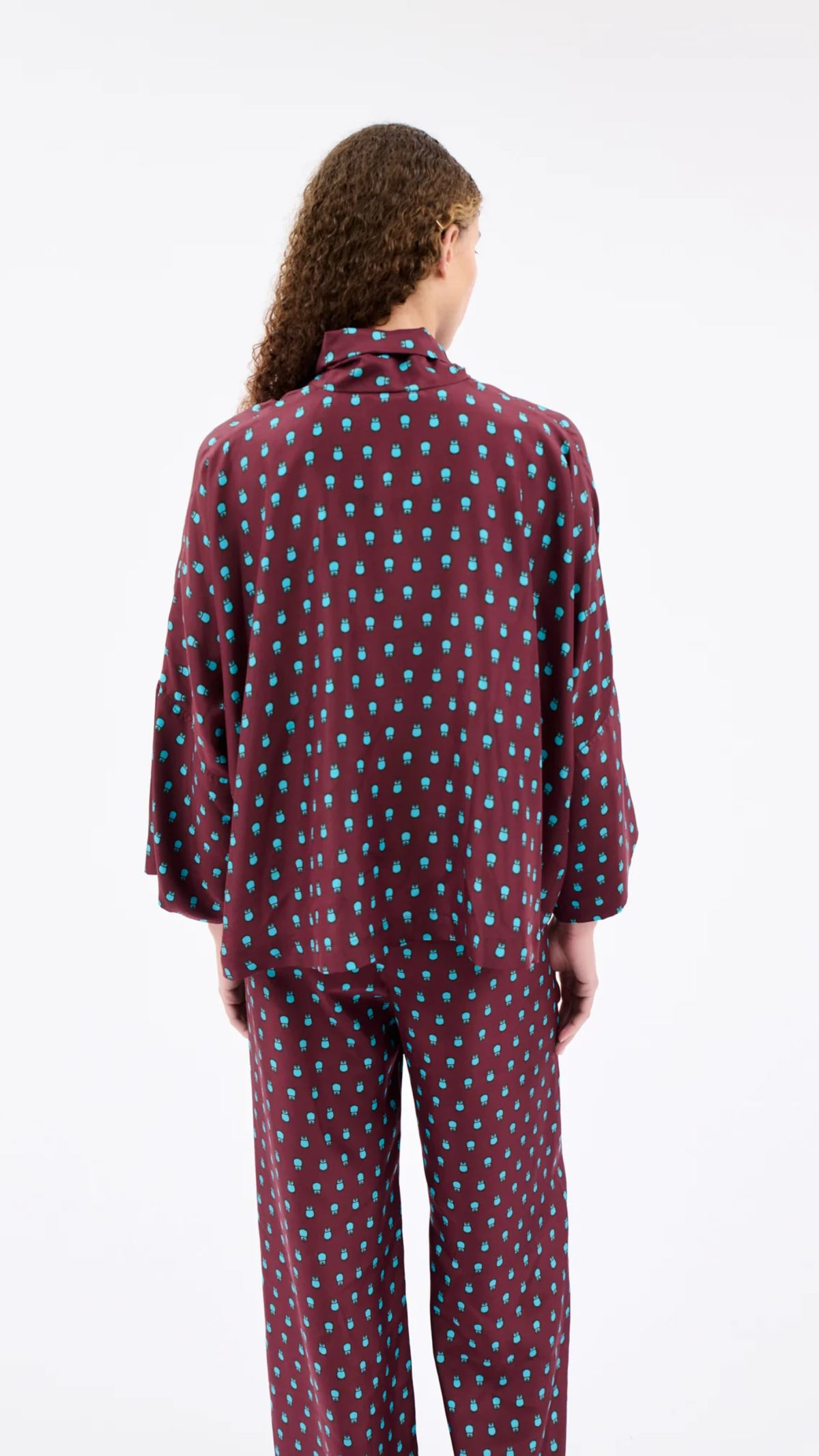 Odeeh Penguin Blouse in Deep Purple