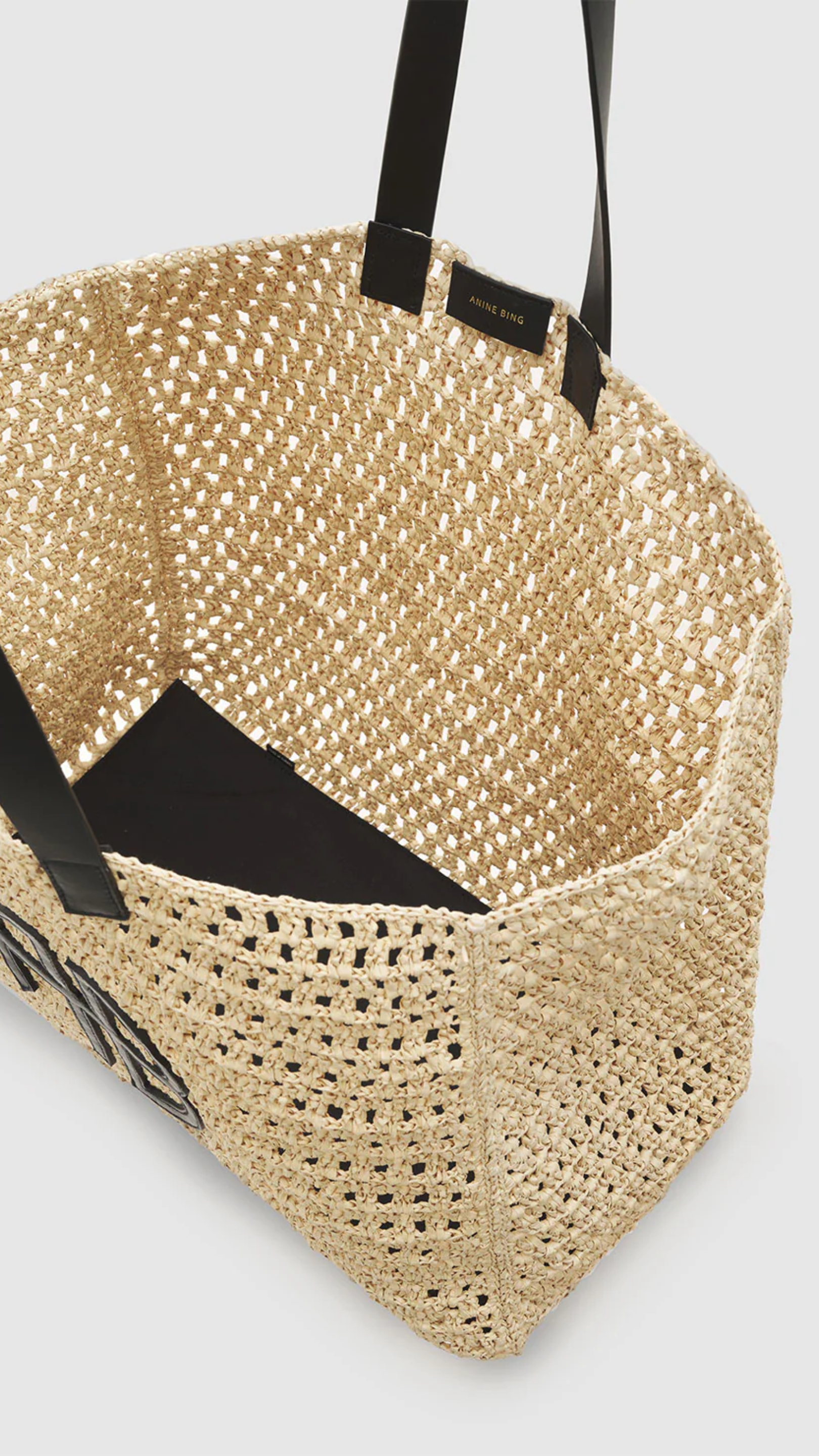 Anine Bing Large Rio Tote in Sand