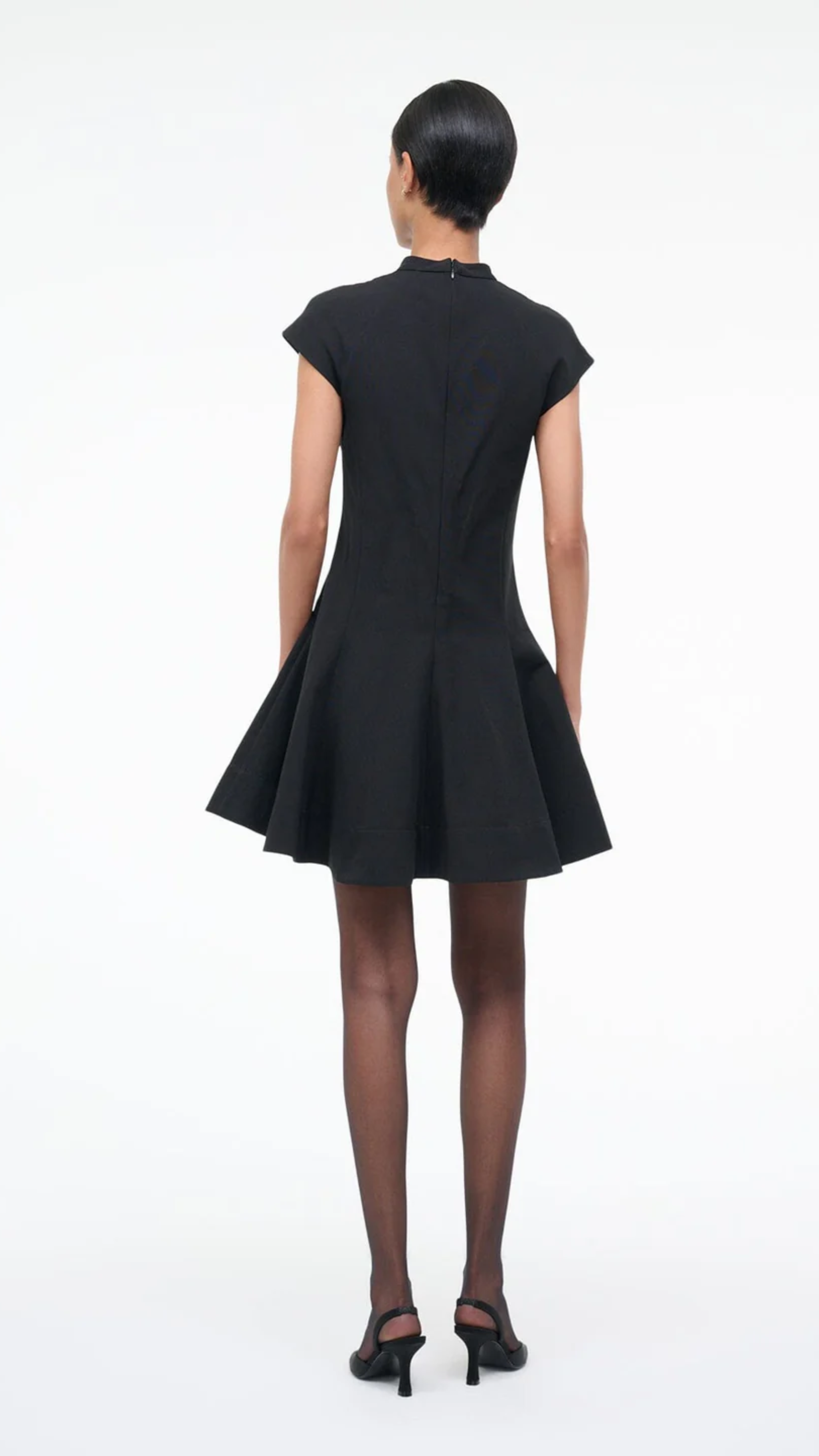 Staud Ellie Mini Dress in Black