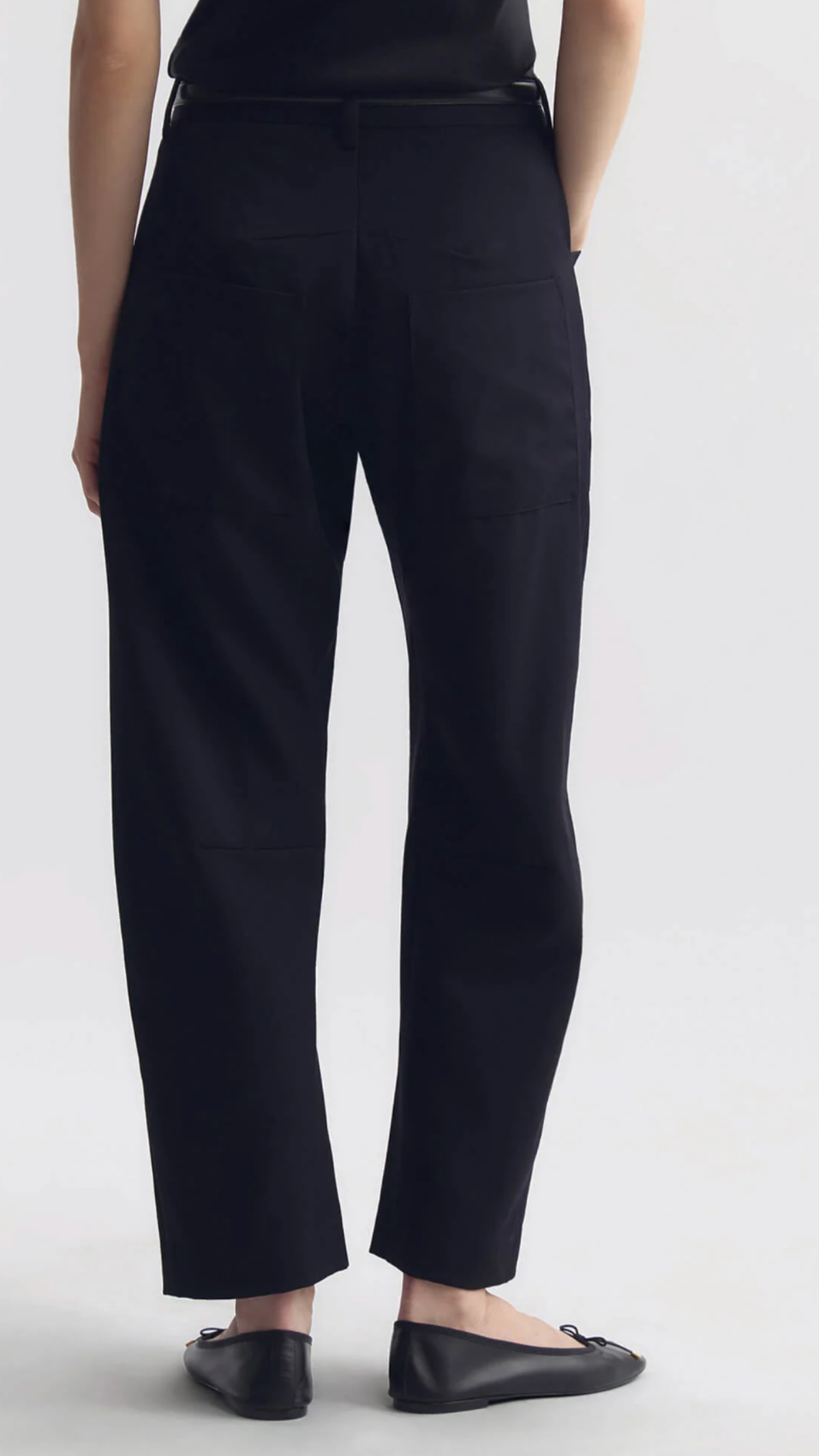 Nili Lotan Shon Wool Pant in Black