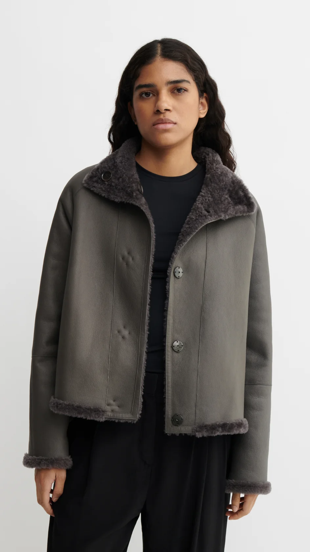 Arma Ariana Alba Nappa Jacket in Soil