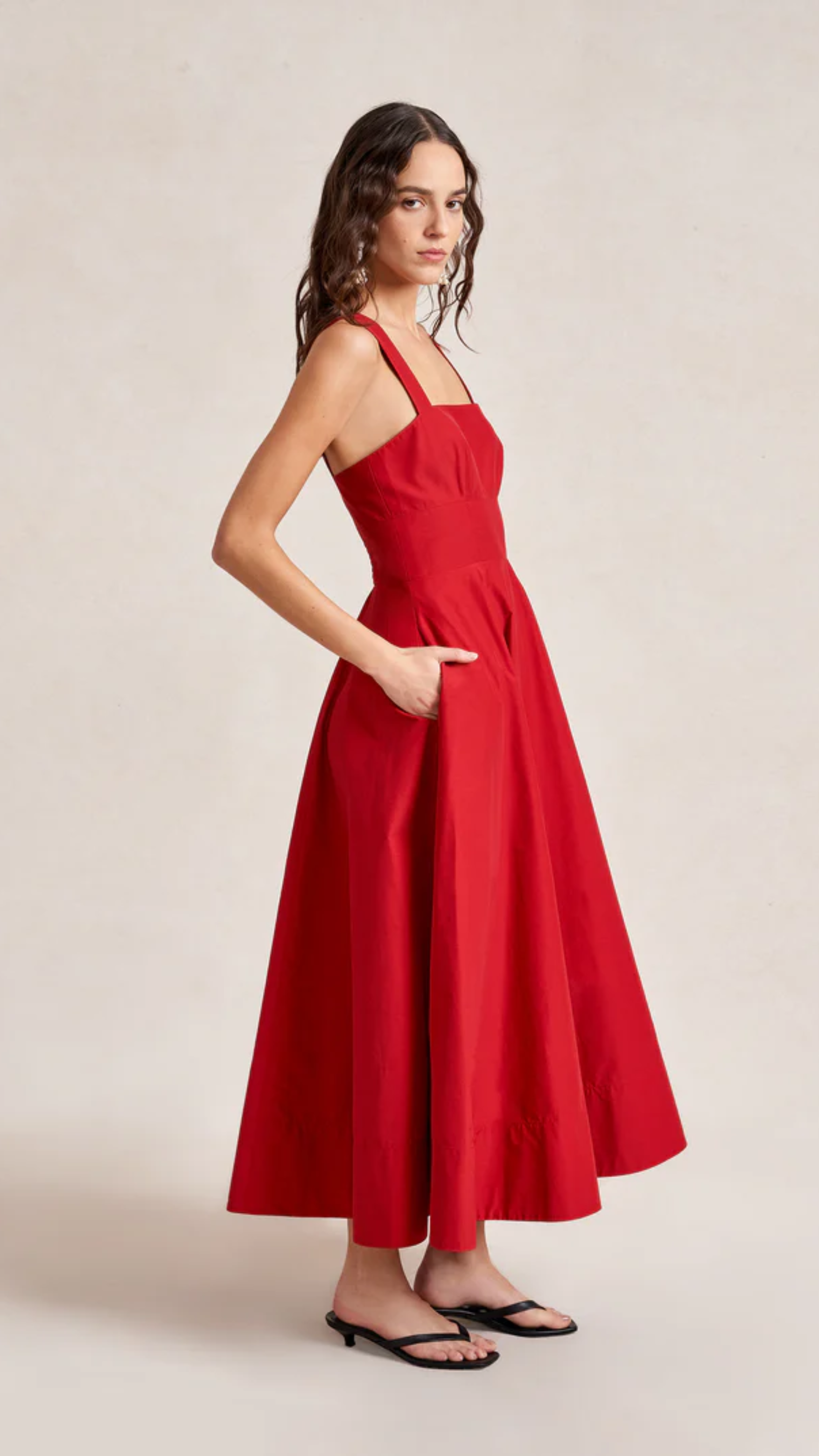 La Ligne Myrtle Dress in Lipstick