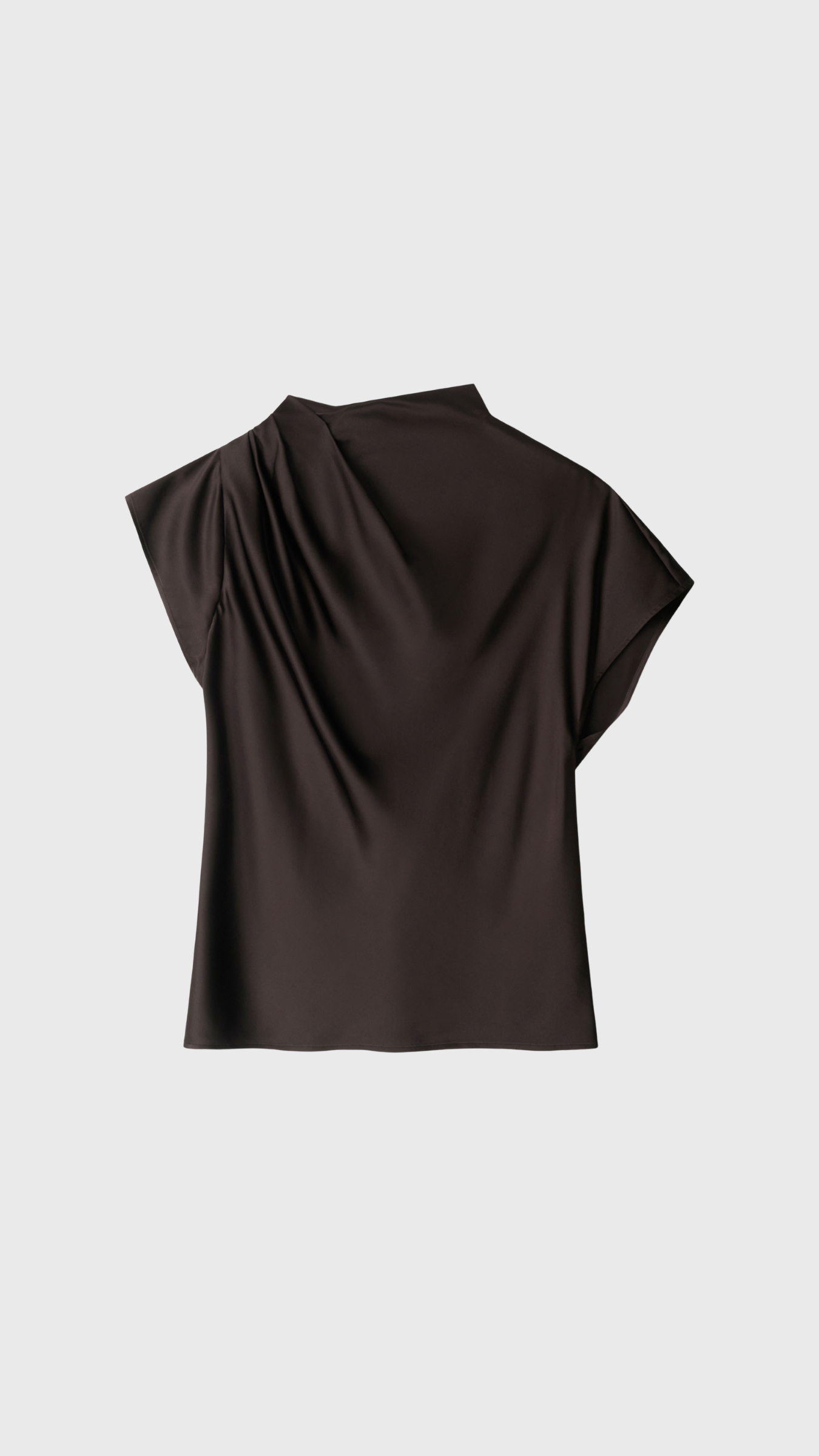 Staud Davina Silk Top in Earth