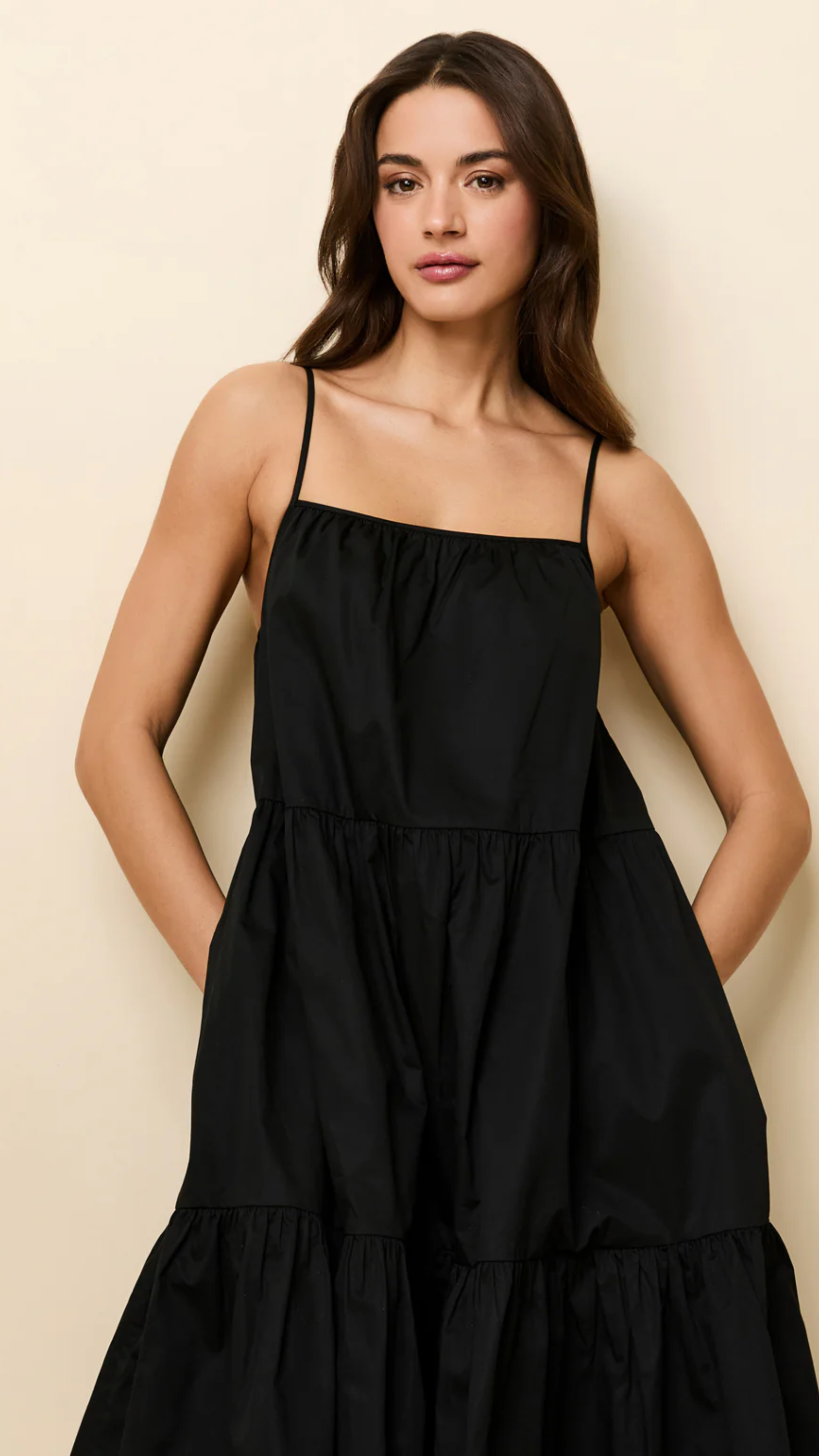 Solid & Striped Addison Dress in Noir