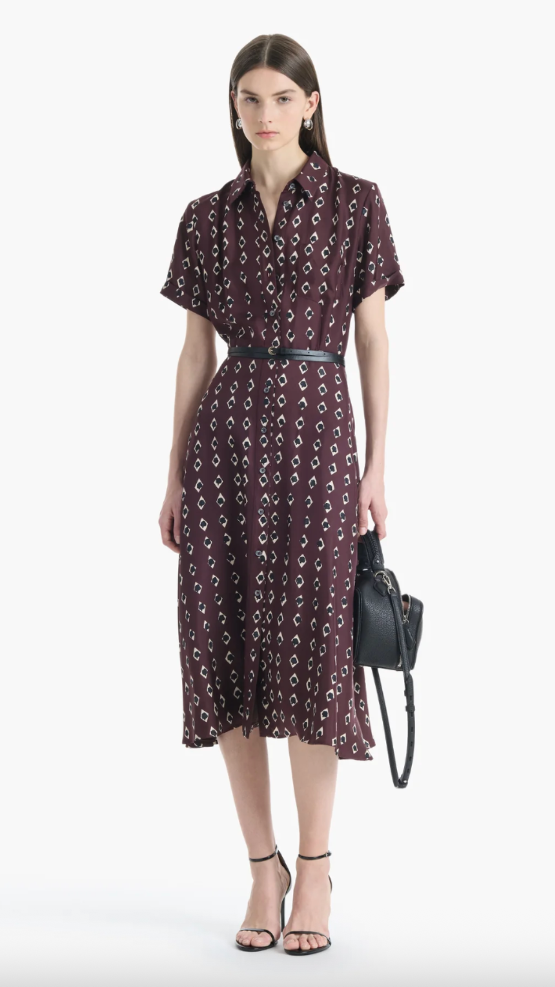 Altuzarra Kiera Dress in Deep Cherry