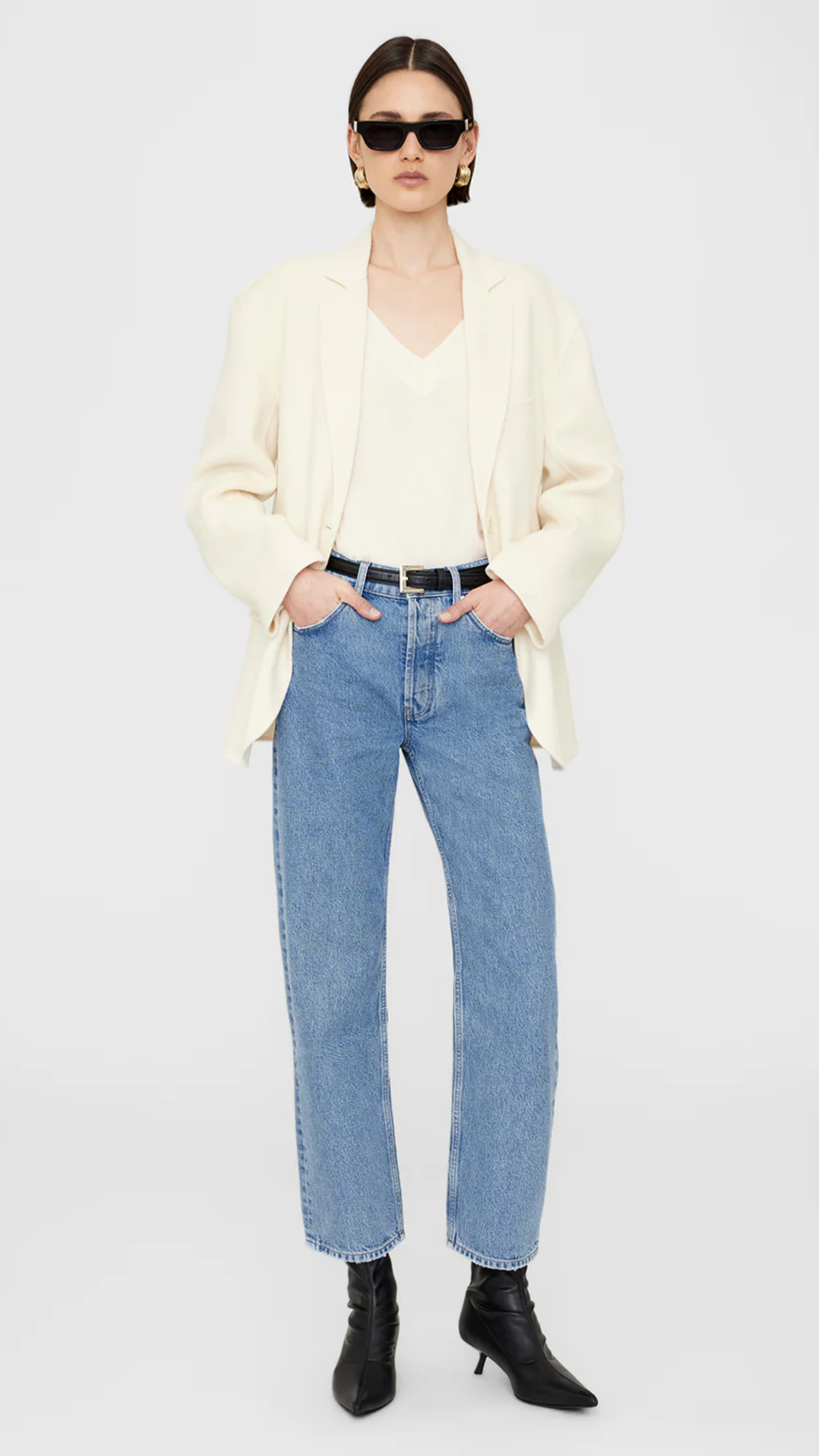 Anine Bing Lee Sweater in Cream