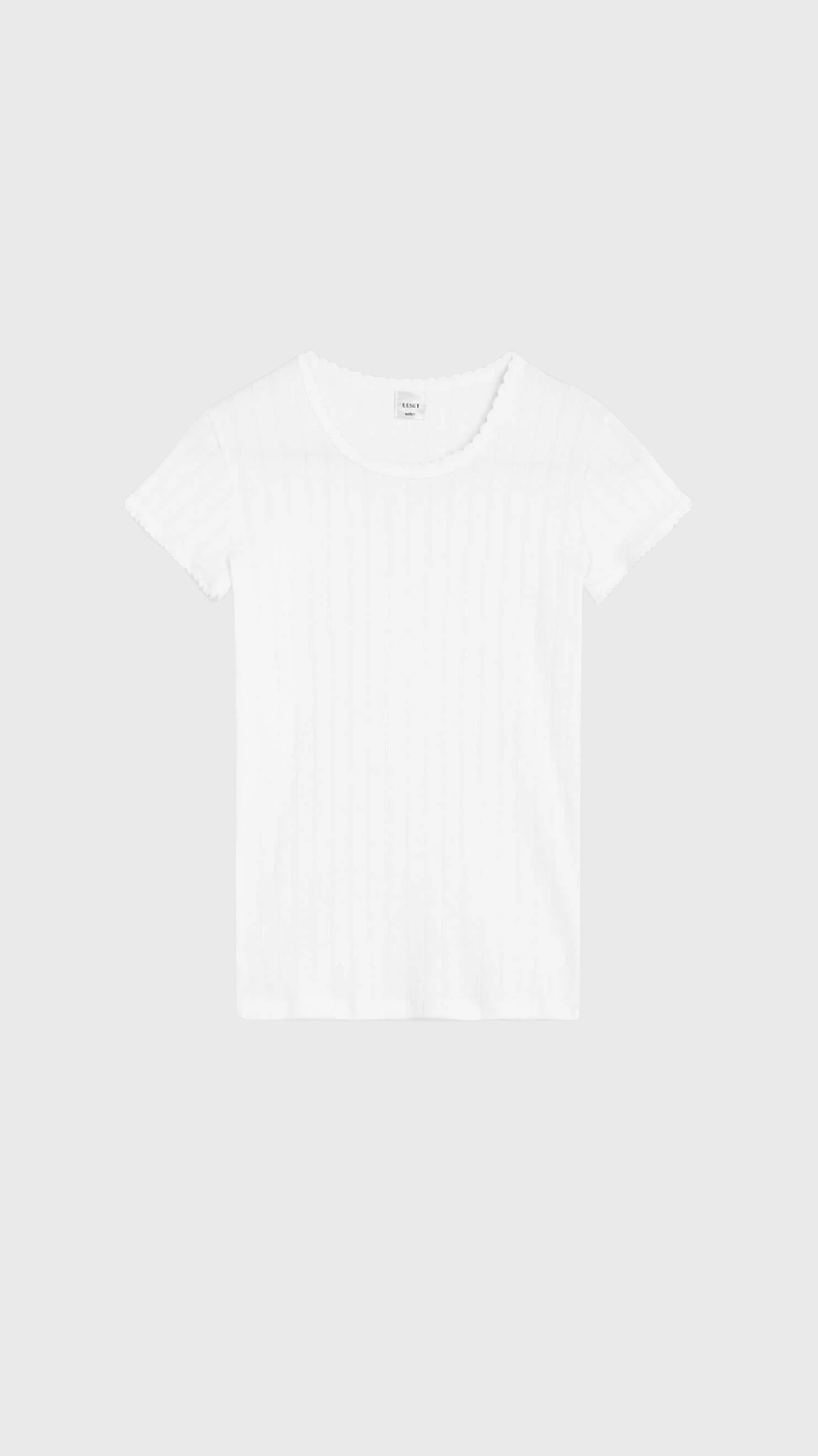 LESET Pointelle Slim Fit Tee