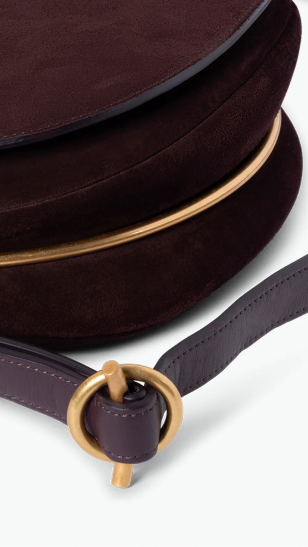 Wandler Kate Crossbody in Acai Grape/Suede
