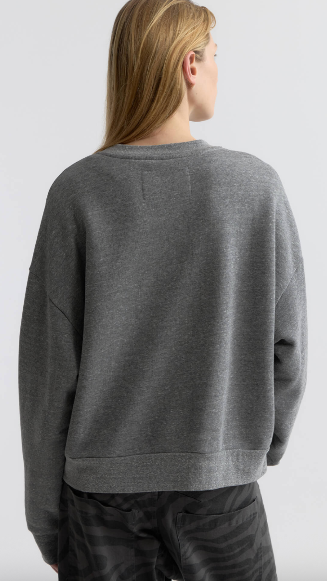 Nili Lotan Gladys Sweatshirt in Heather Grey