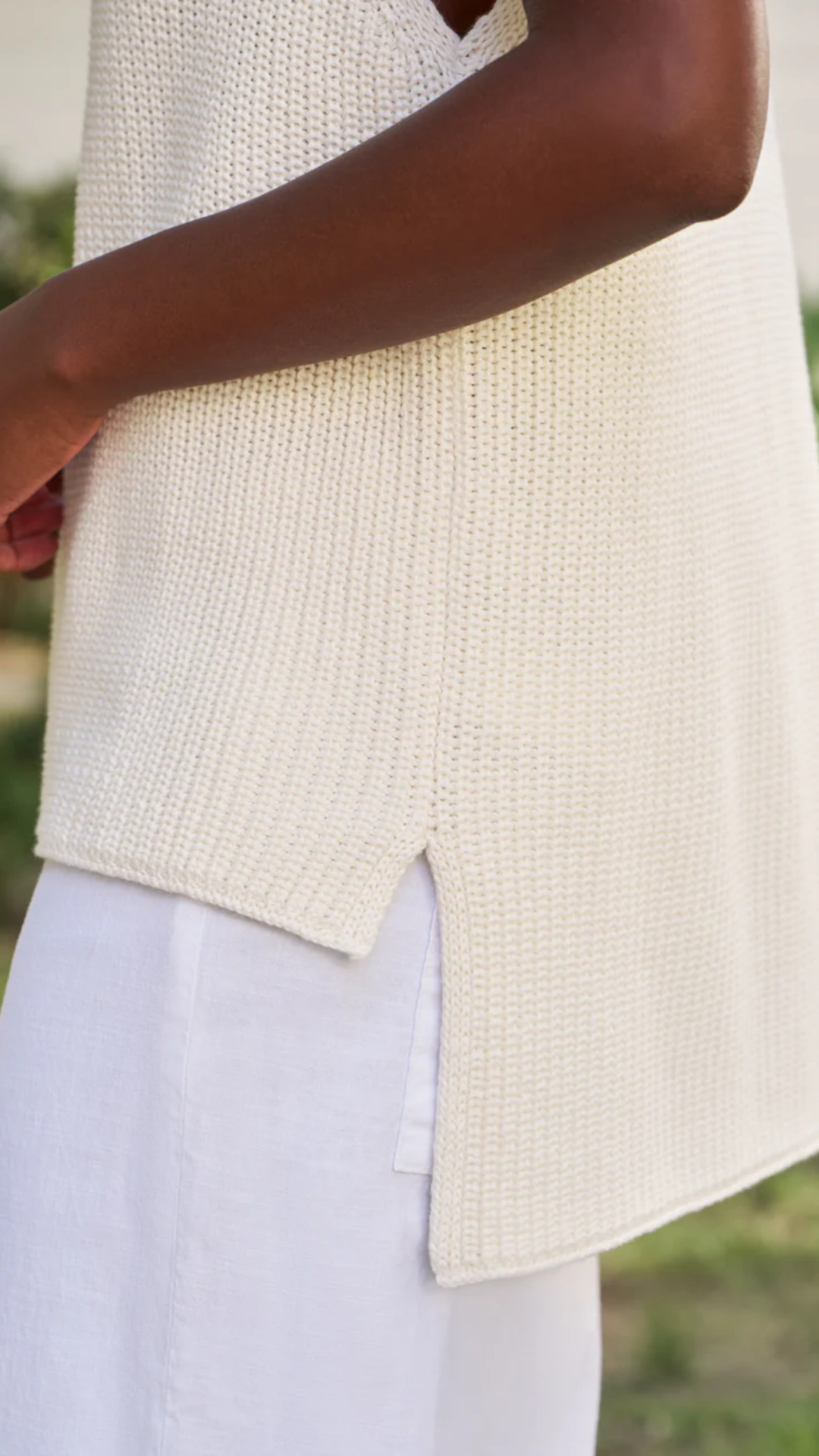 Frank & Eileen Montecito Tank in Ivory