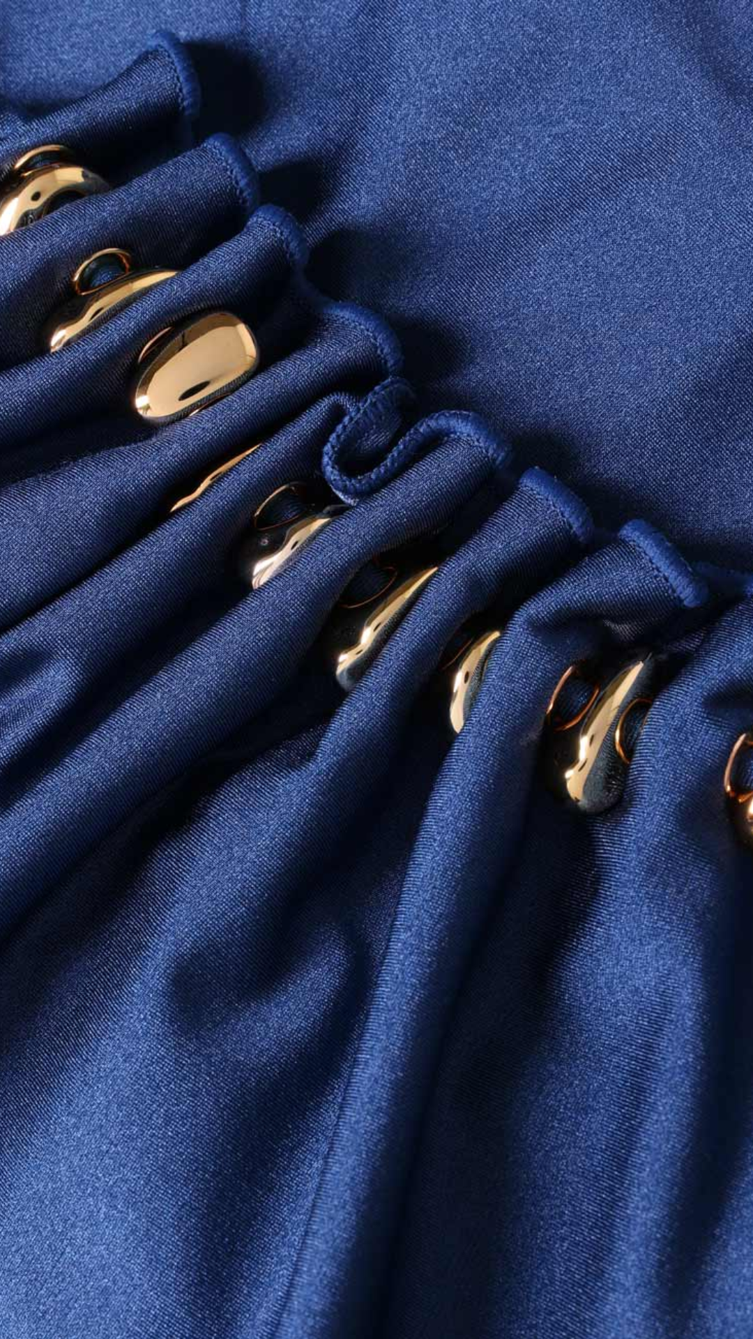 Zimmermann Aster Gathered Bead One Piece in Dark Cobalt