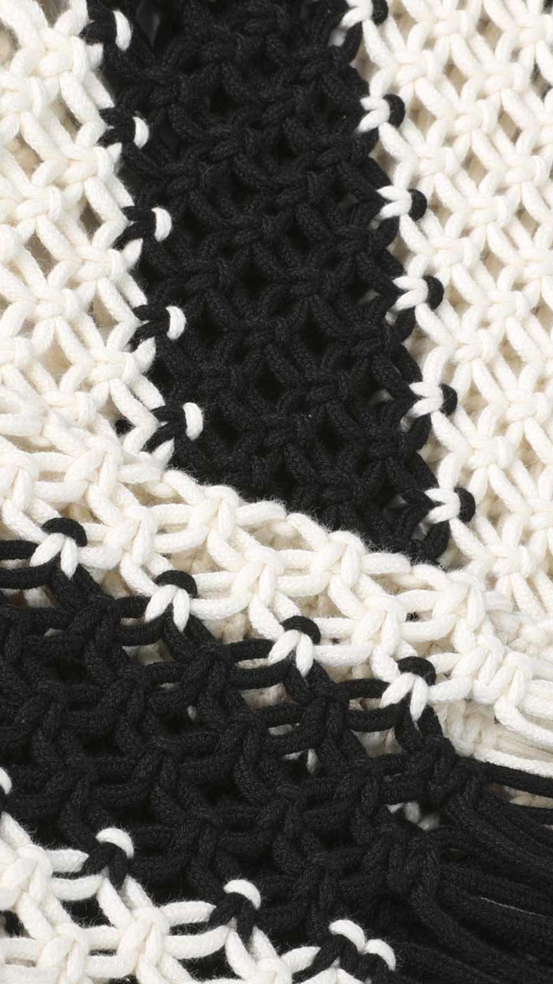 Zimmermann Wanderlust Macrame Tank in Black/Ivory