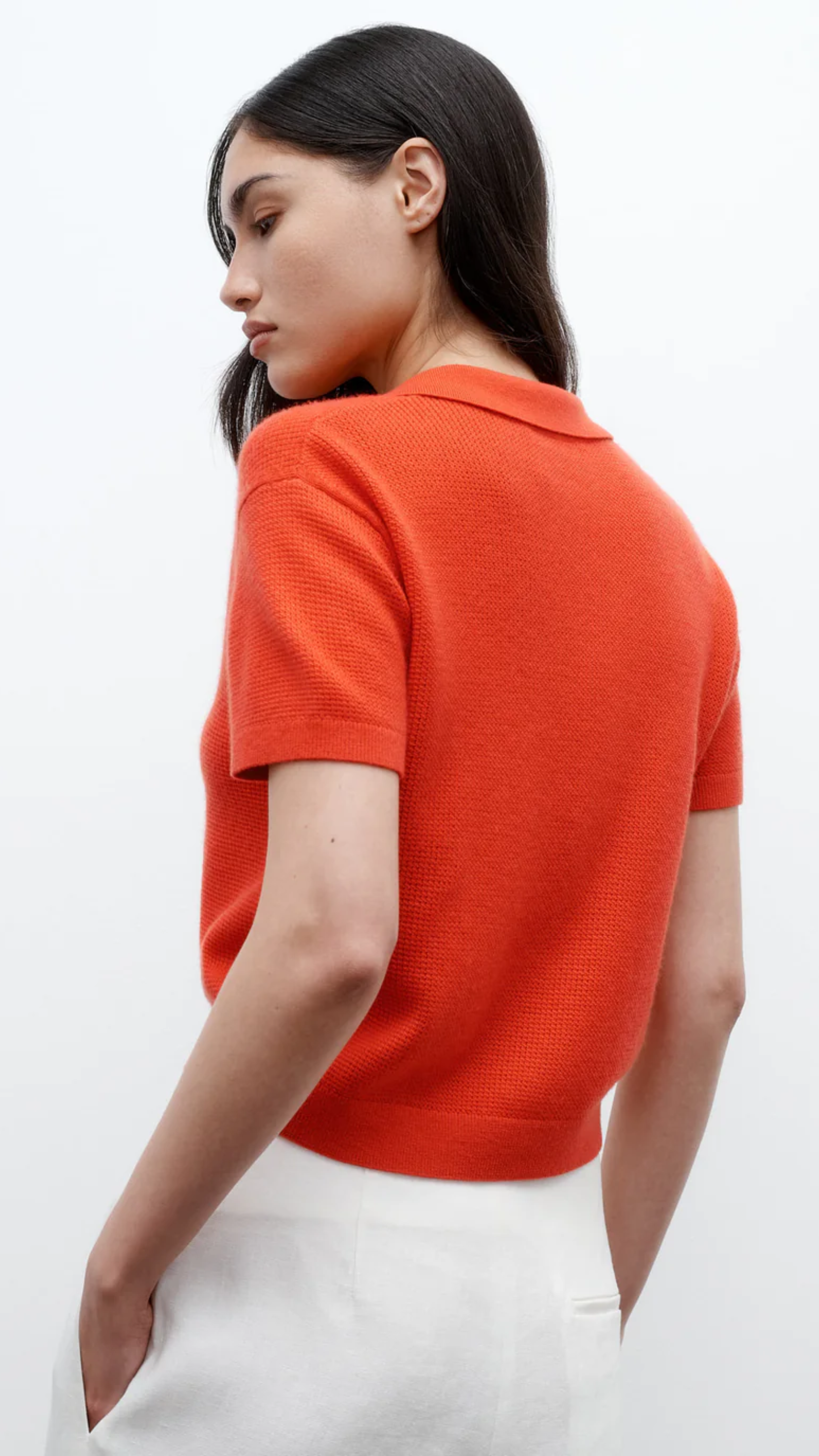 TWP Thermal Polo in Tomato