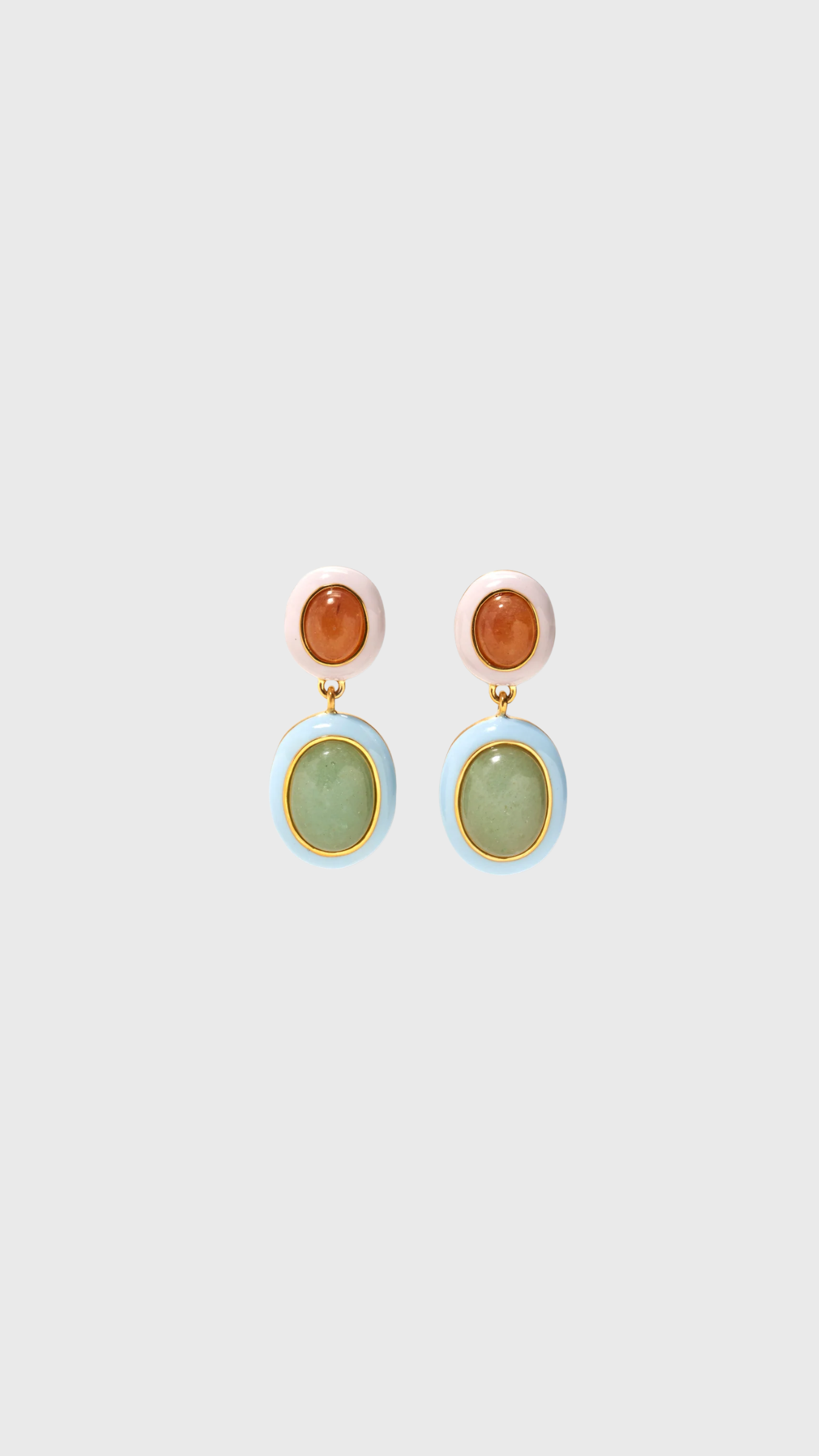Lizzie Fortunato Papaya Earrings in Aventurine