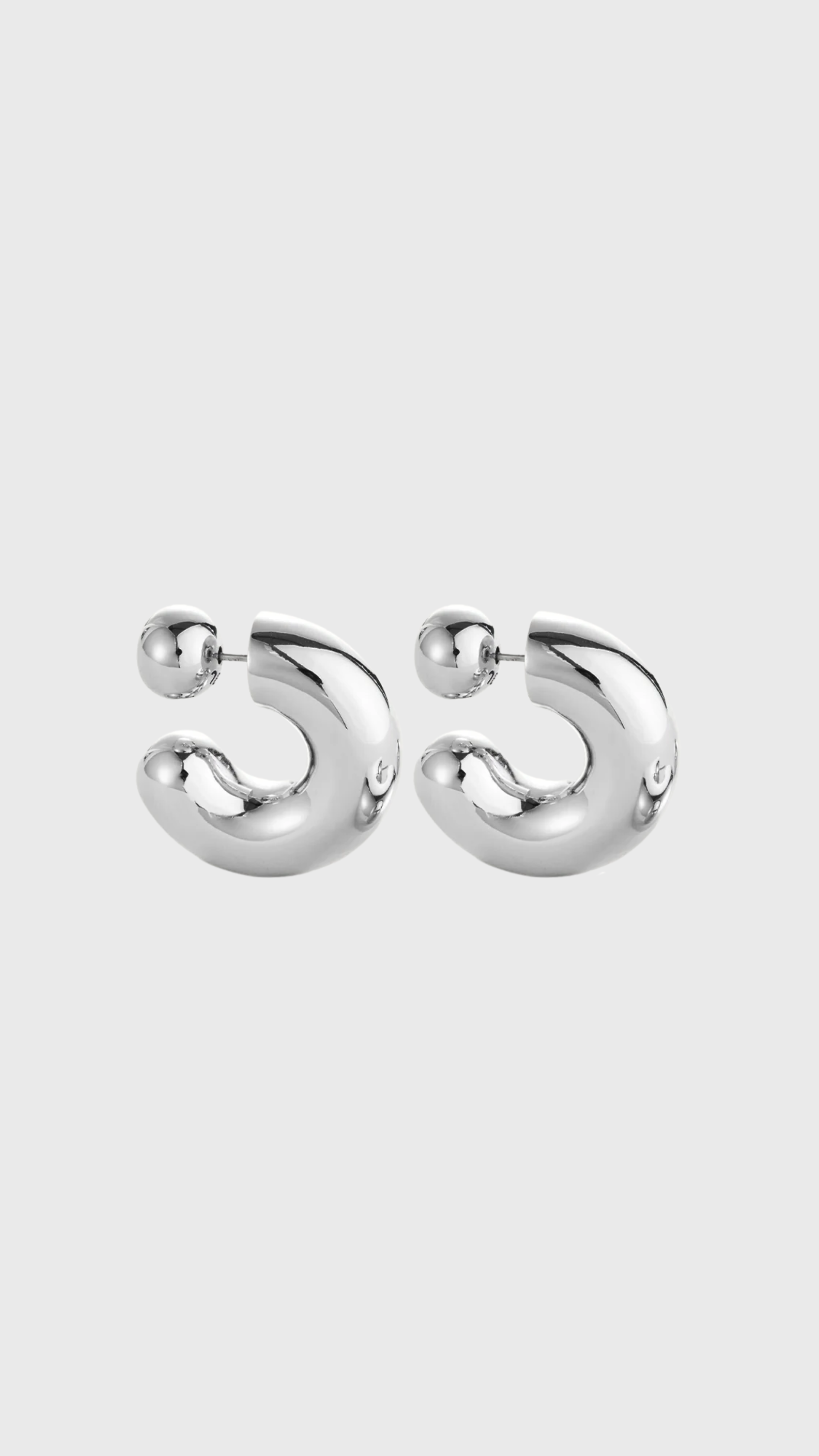 Jenny Bird Tome Hoop in Silver