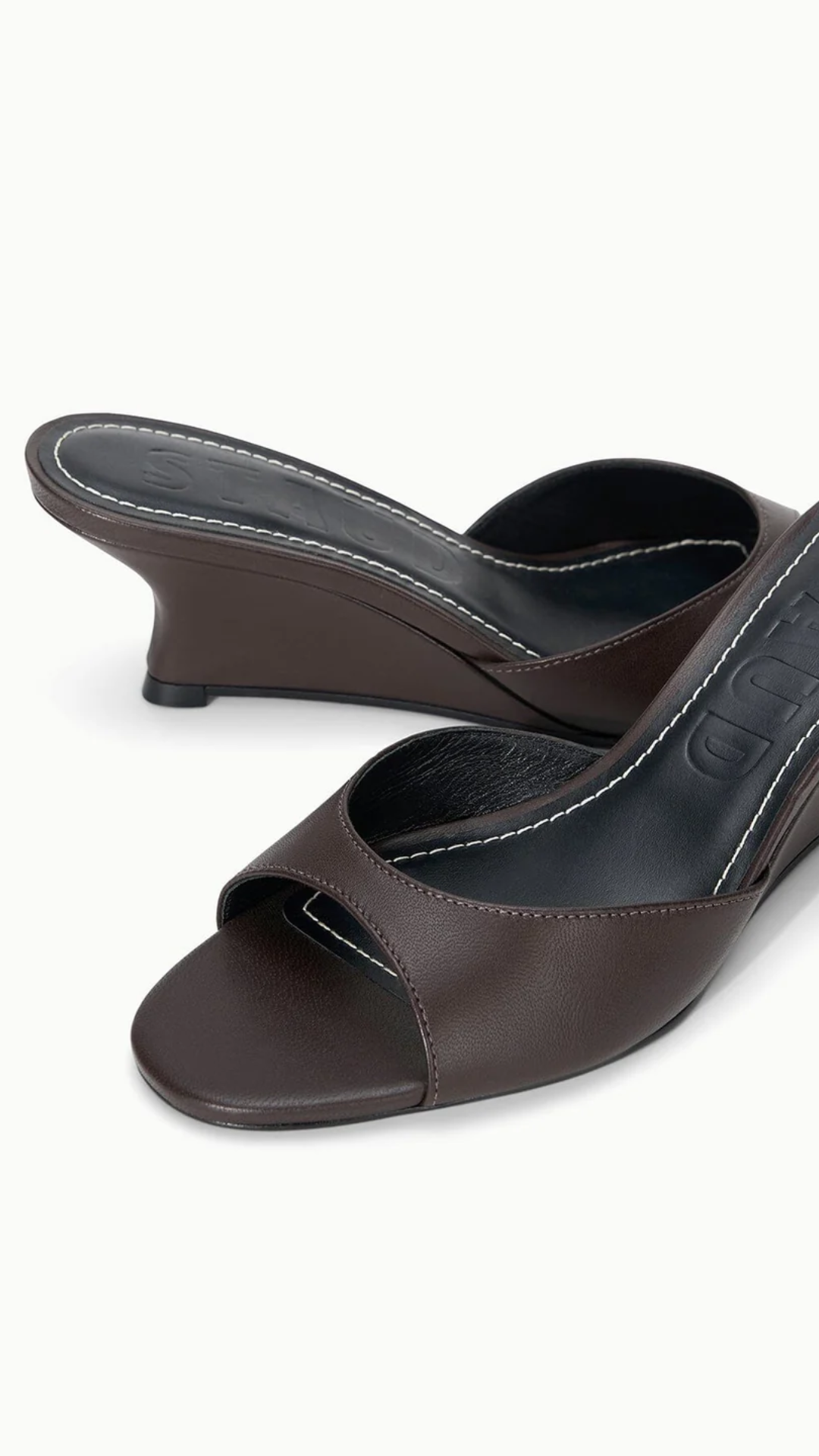 Staud Brigitte Wedge in Espresso