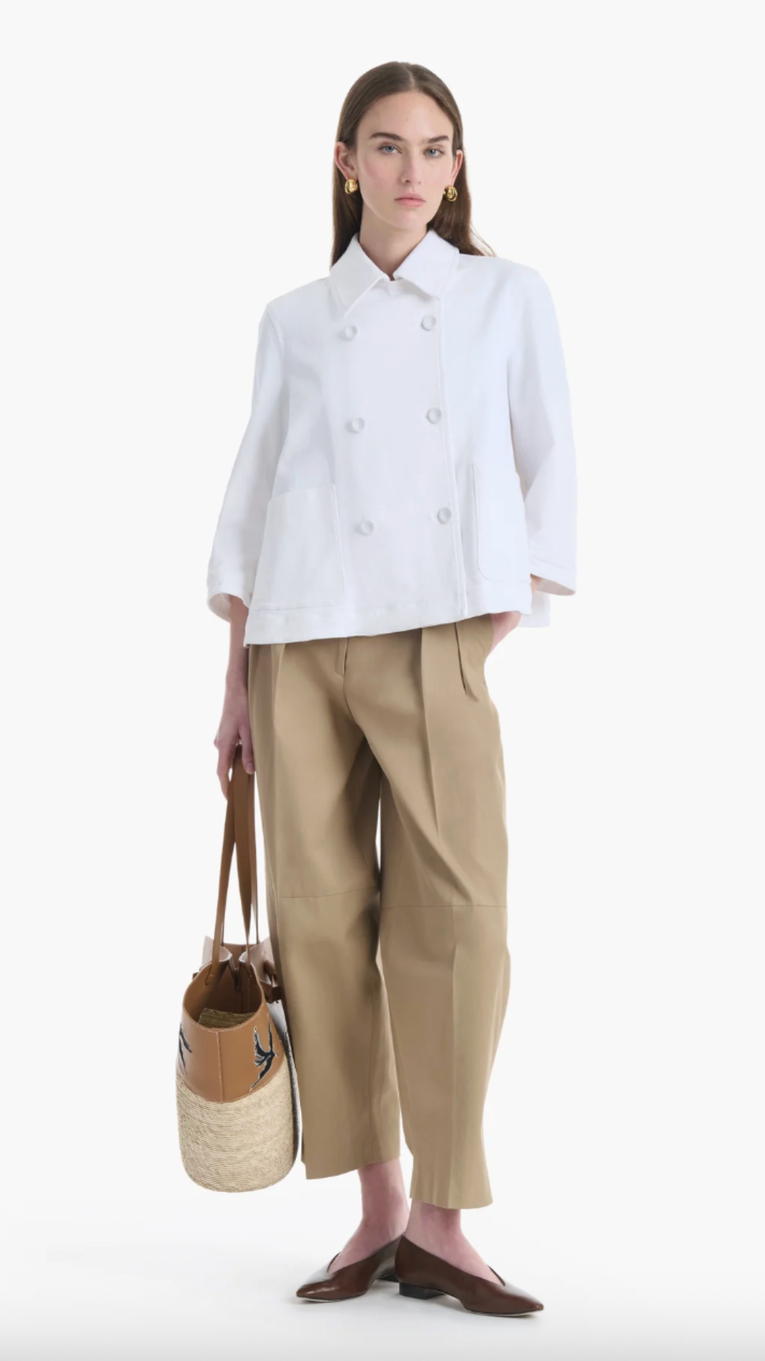 Altuzarra Hayden Jacket in Optic White