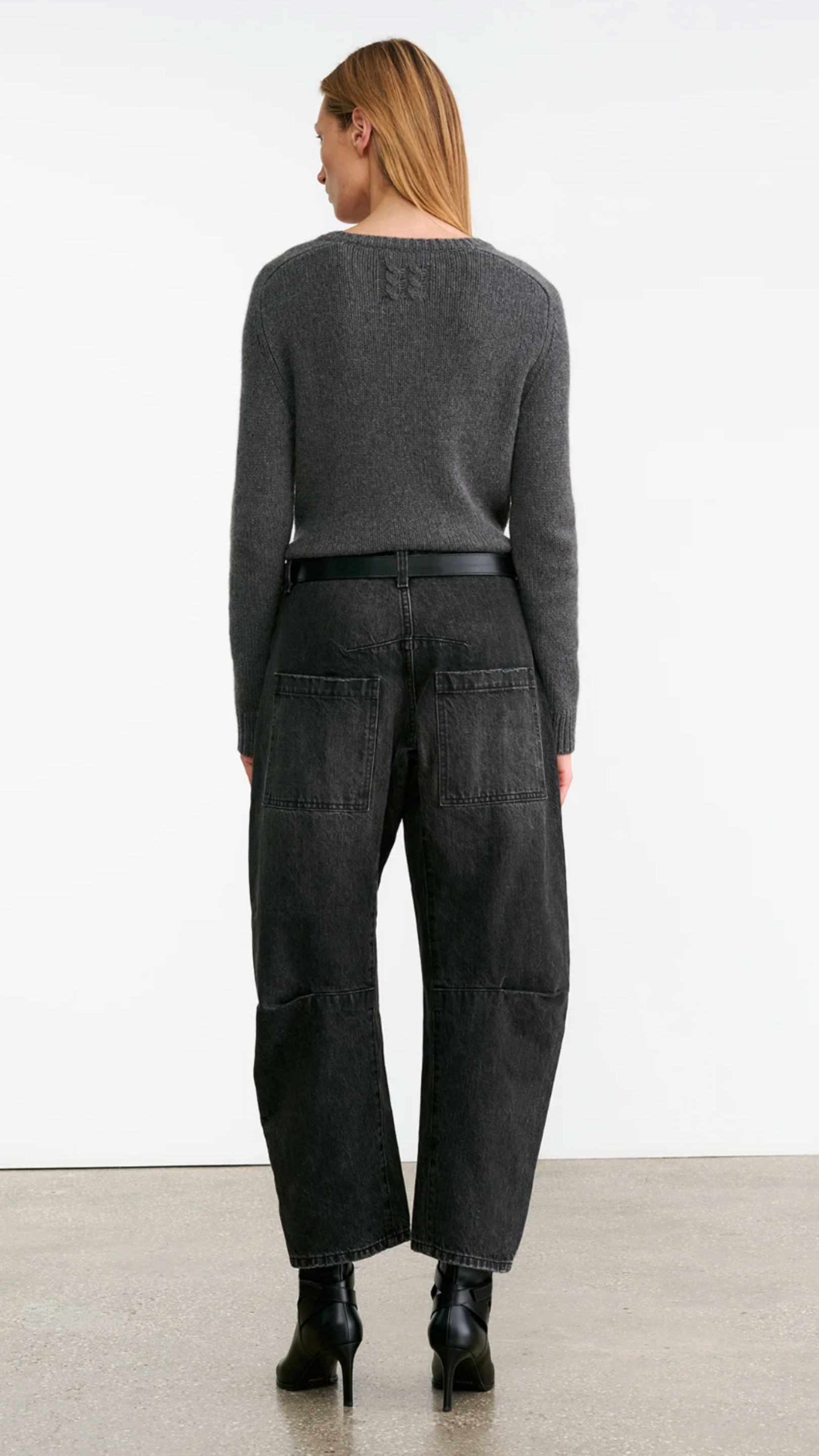 Nili Lotan Shon Jean in Stone Black