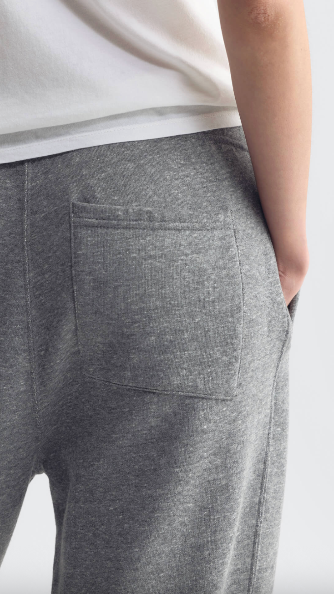 Nili Lotan Ben Sweatpant in Heather Grey