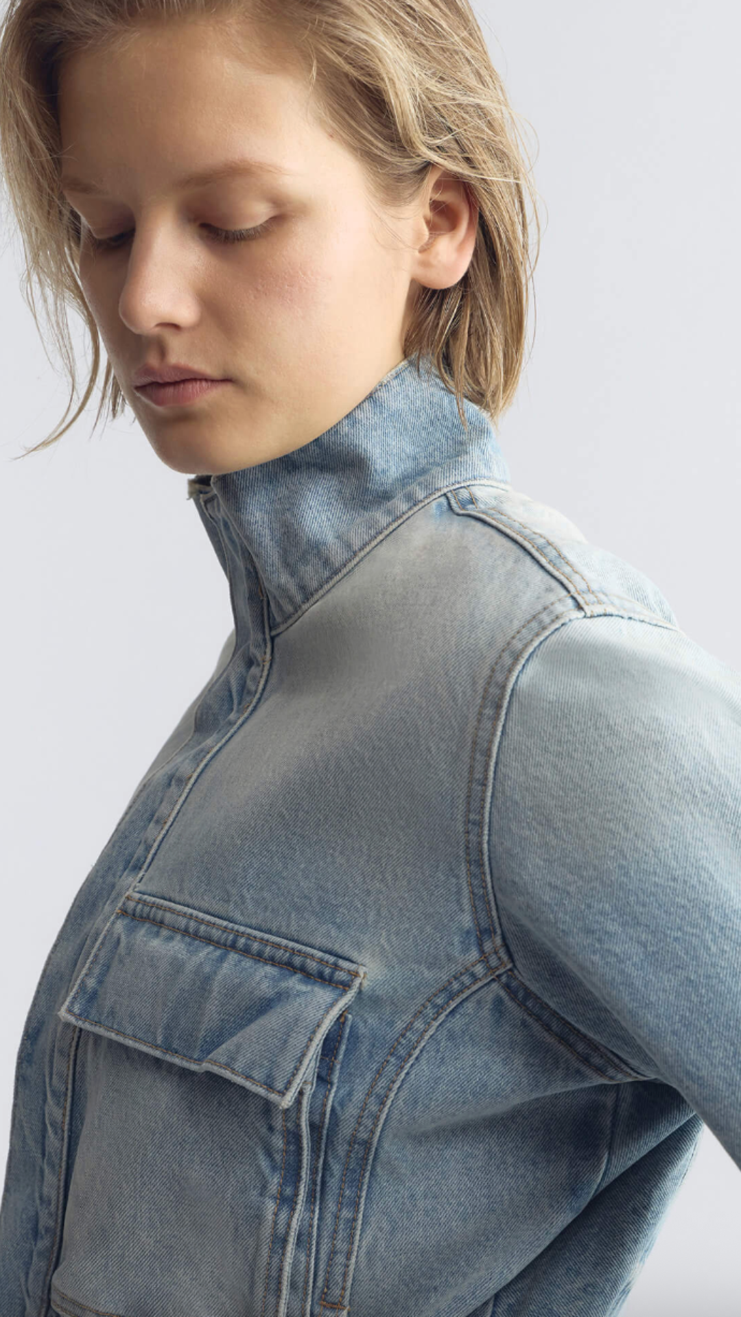 Nili Lotan Marilou Denim Jacket in Alice Wash