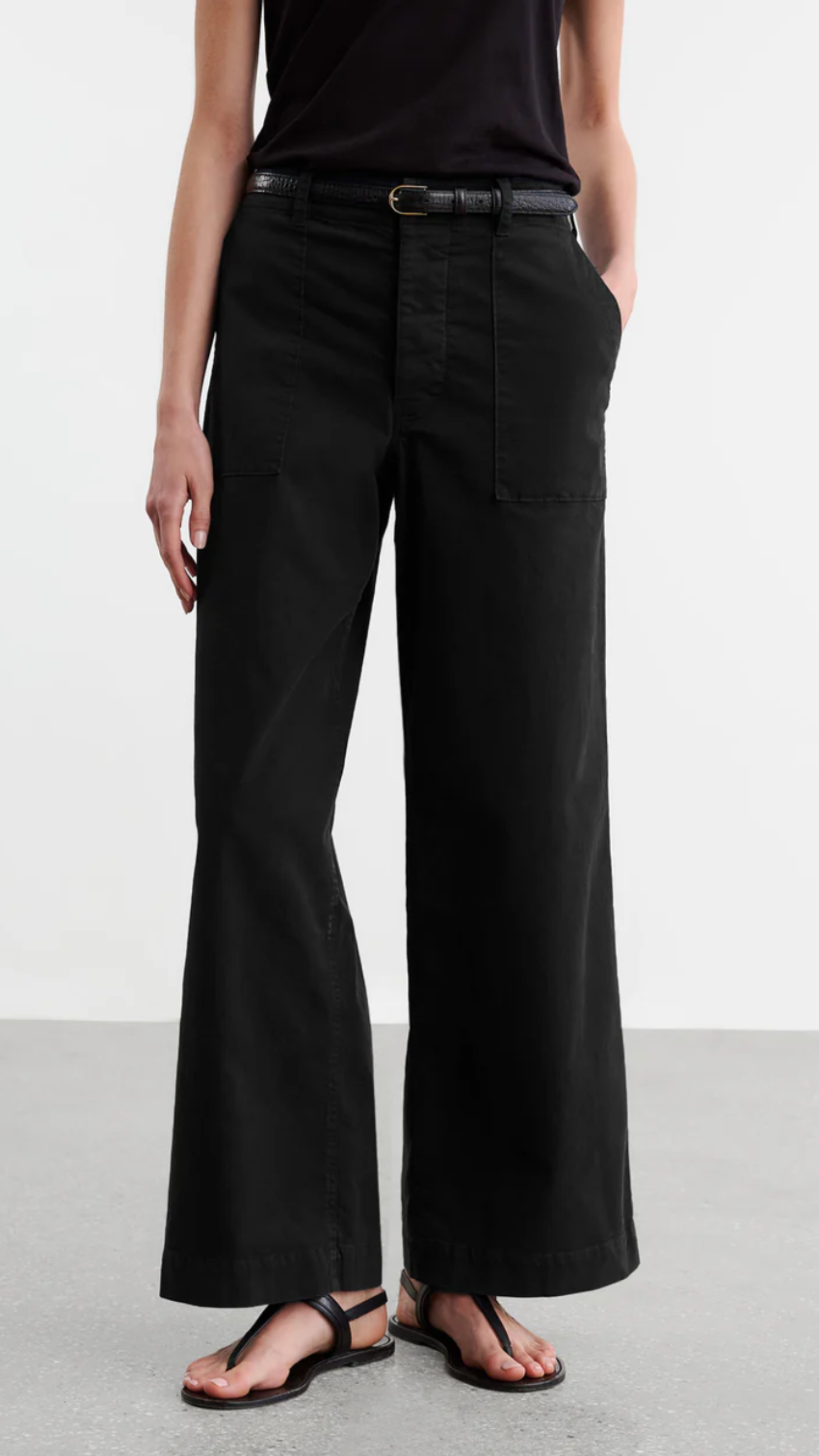 Nili Lotan Leon Boy Pant in Carbon