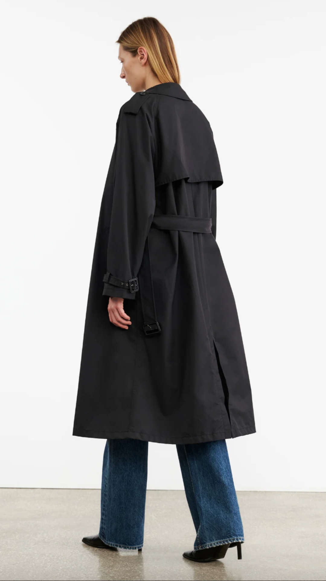 Nili Lotan Tanner Trench Coat in Black