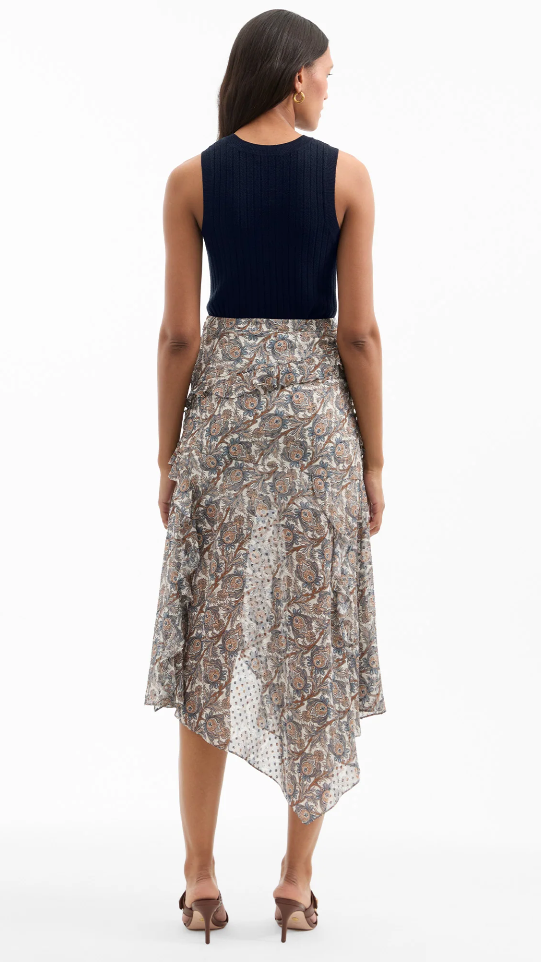 Veronica Beard Eleonora Skirt in Dove