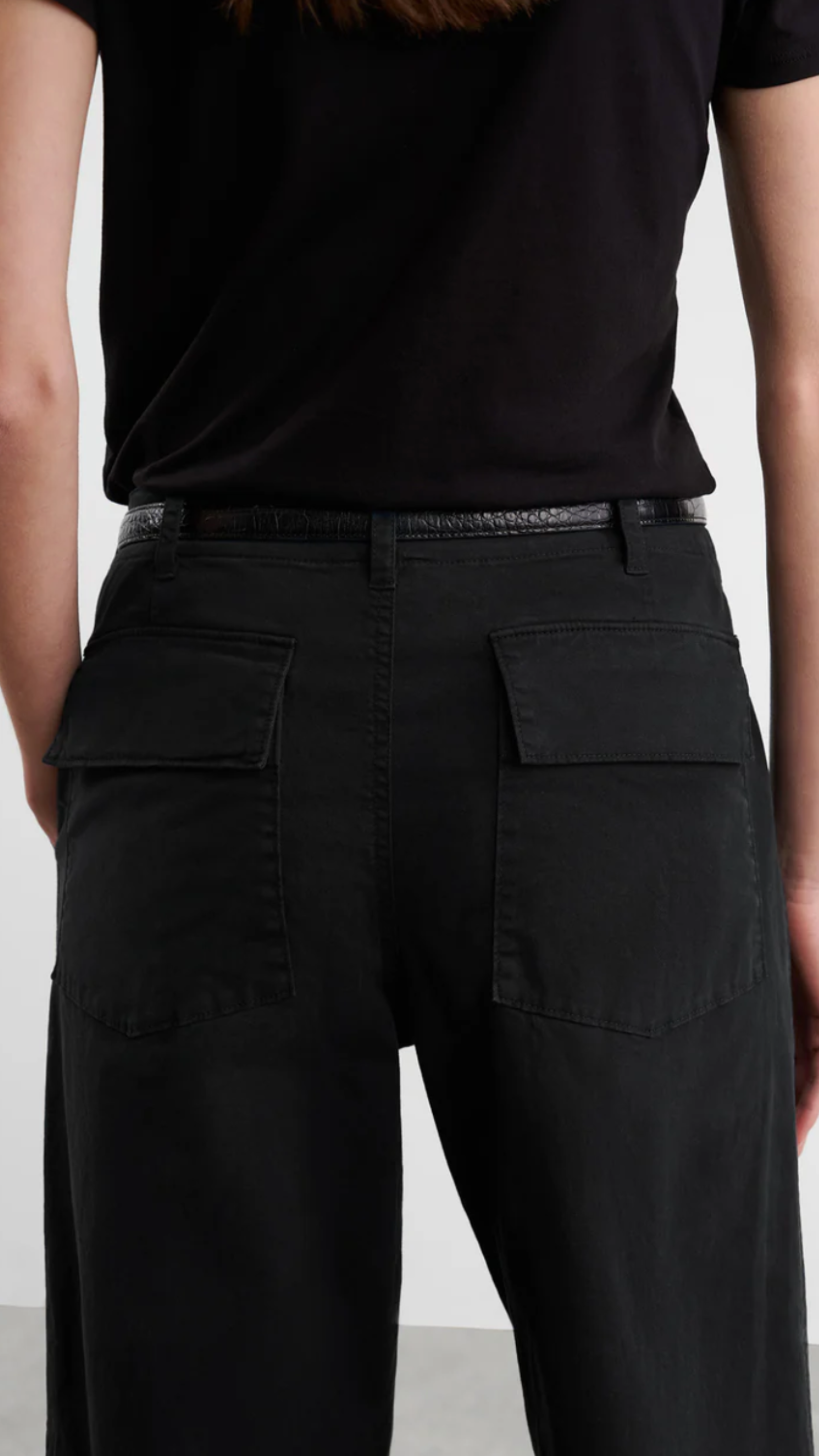 Nili Lotan Leon Boy Pant in Carbon