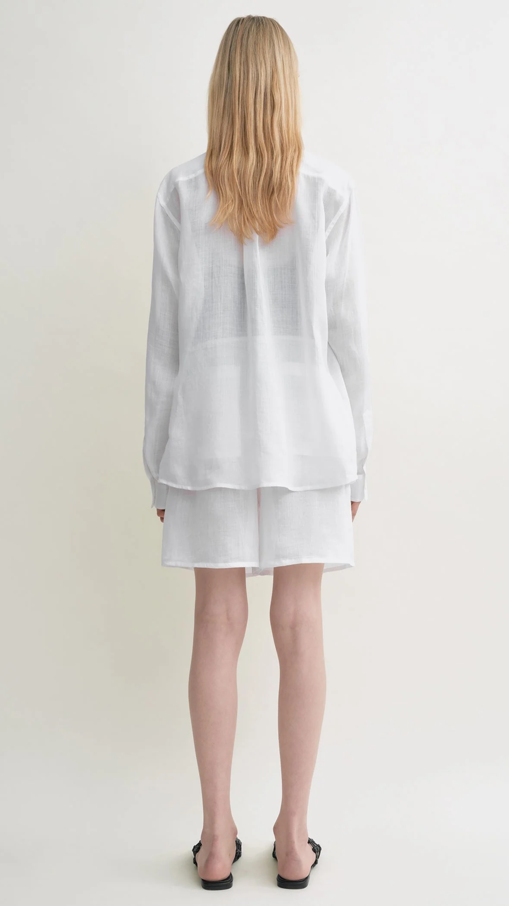 Toteme Double Collar Shirt in White