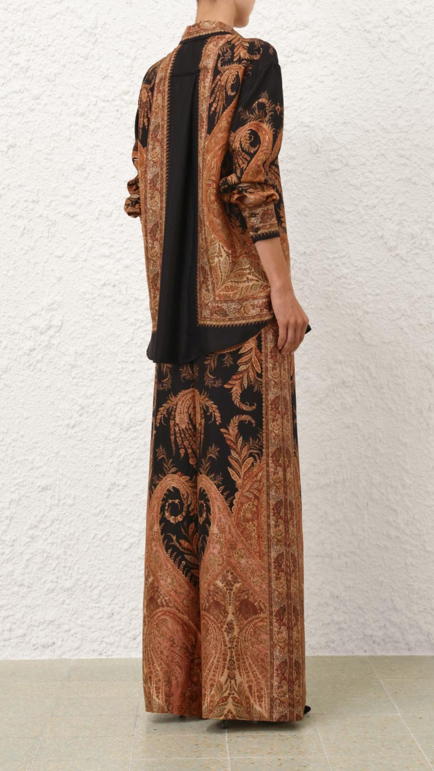 Zimmermann Story 1 Track Pant in Black Paisley