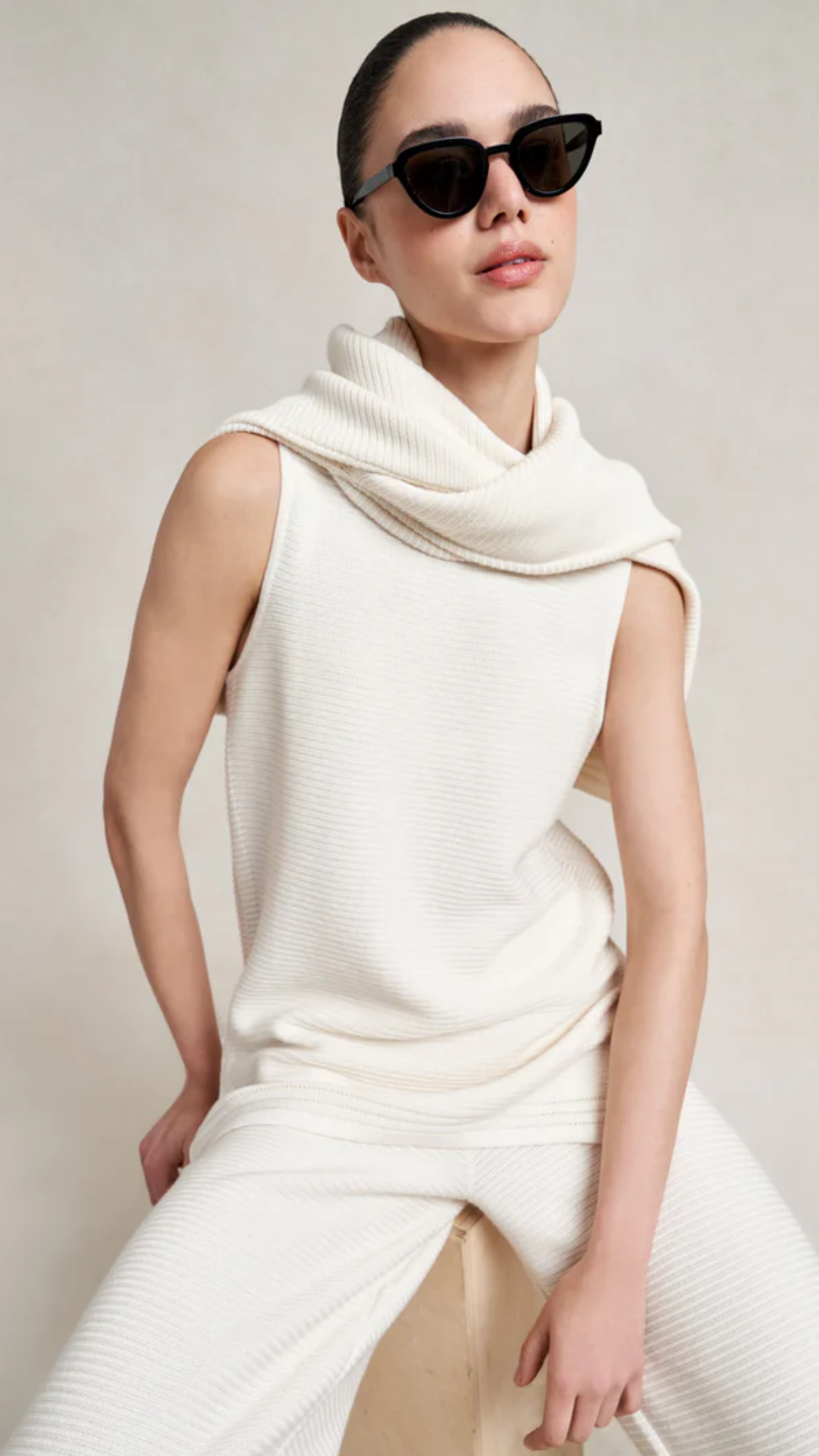 La Ligne Crochet Maxime Top in Ivory