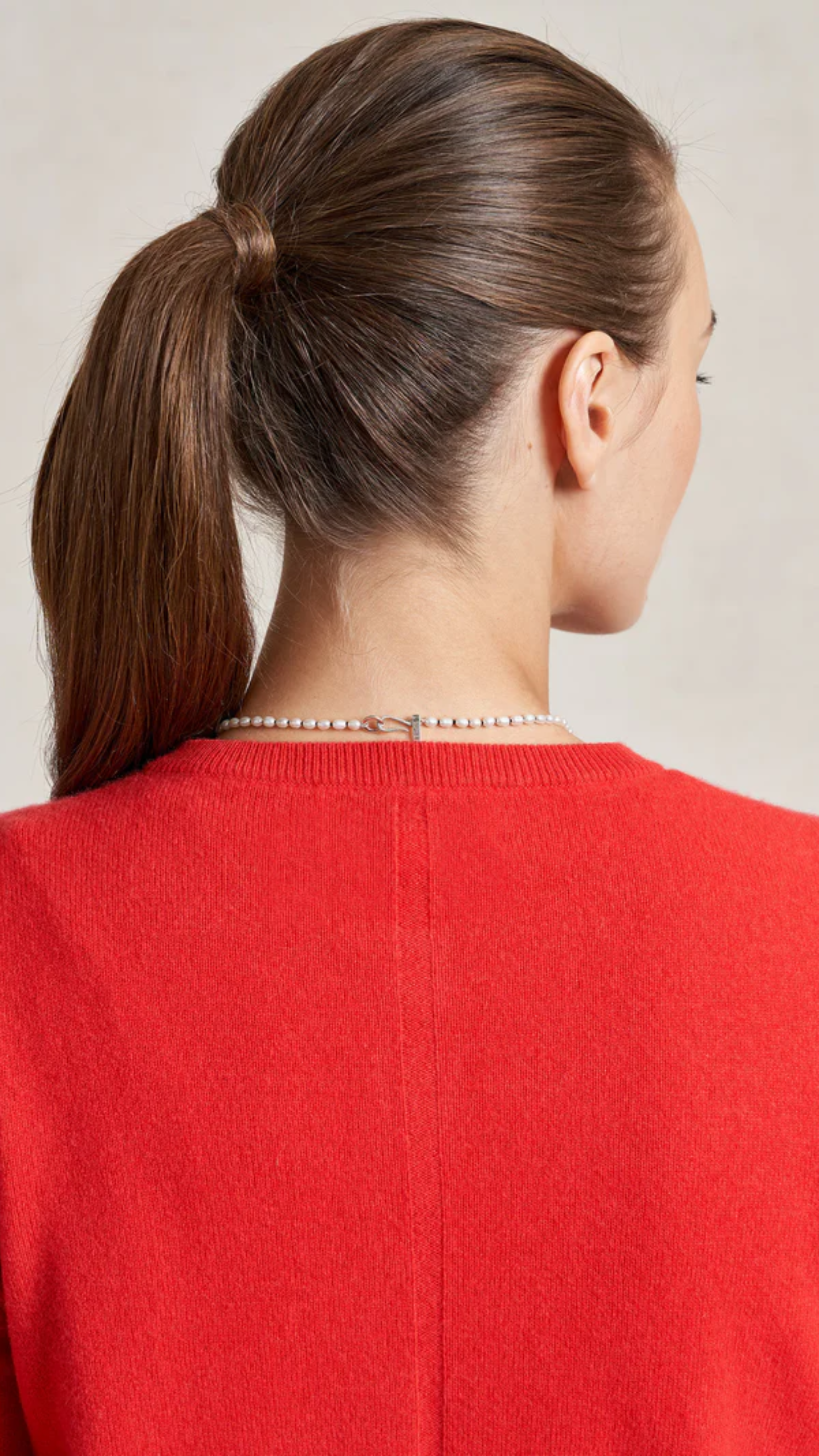 La Ligne Solid Lean Lines Cardigan in Coral